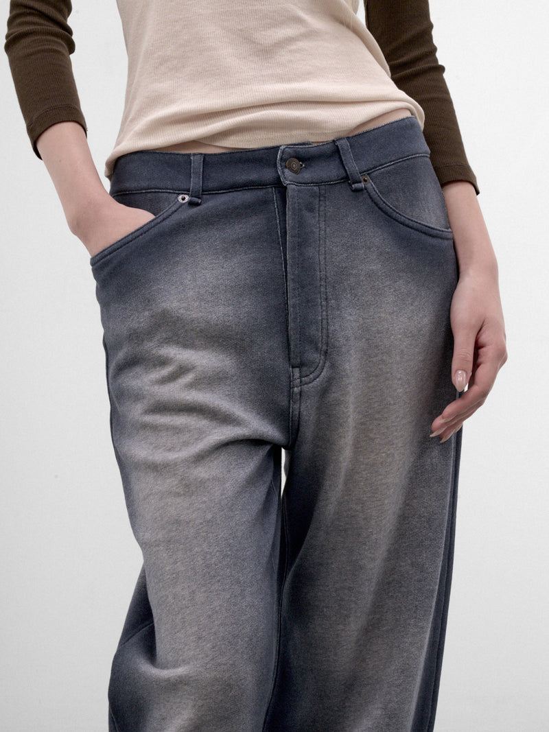 Washed Blue Relaxed Jeans (RW-WN-TROU000055-GREY-MELANGE)