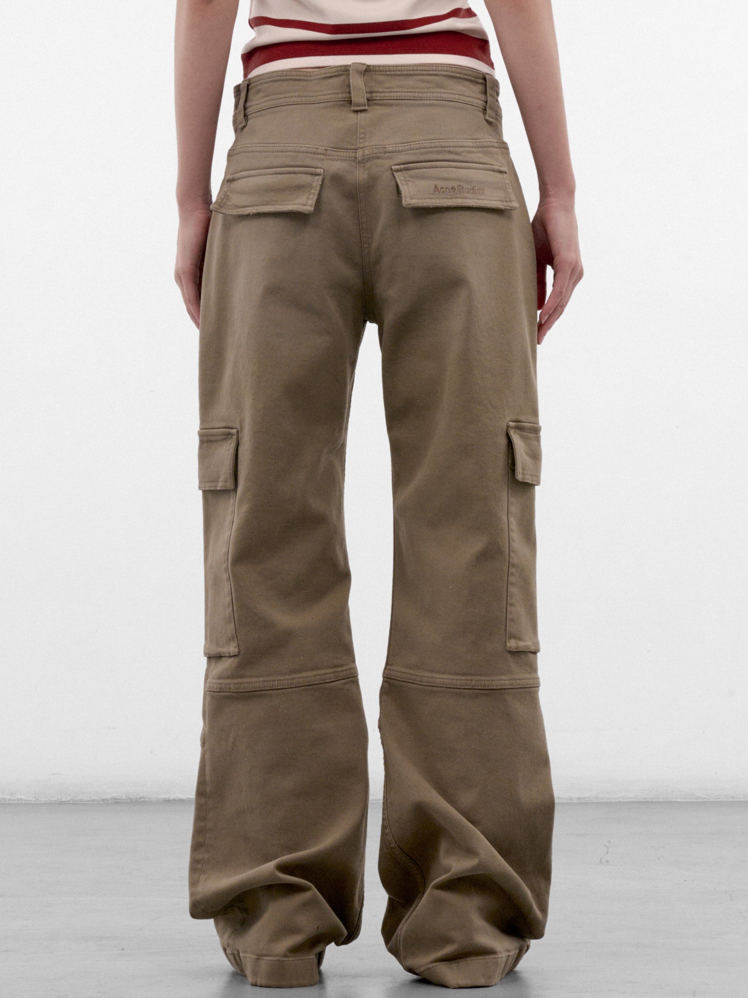 Camel Cotton Twil Cargo Pants (RW-WN-TROU000069-CAMEL-BEIGE)