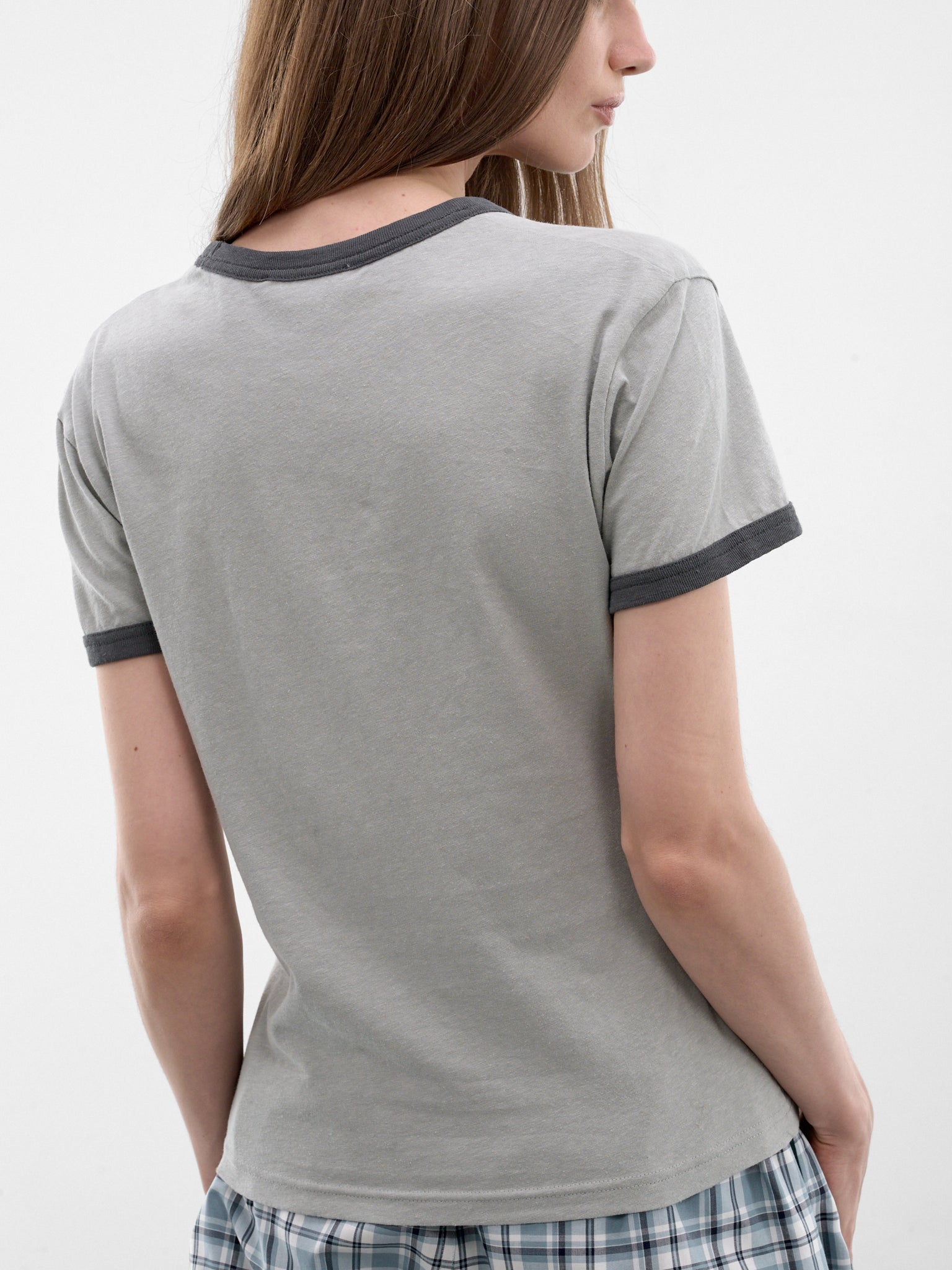 Cotton-Hemp Rose Graphic Tee (RW-WN-TSHI000014-GREY-RED)