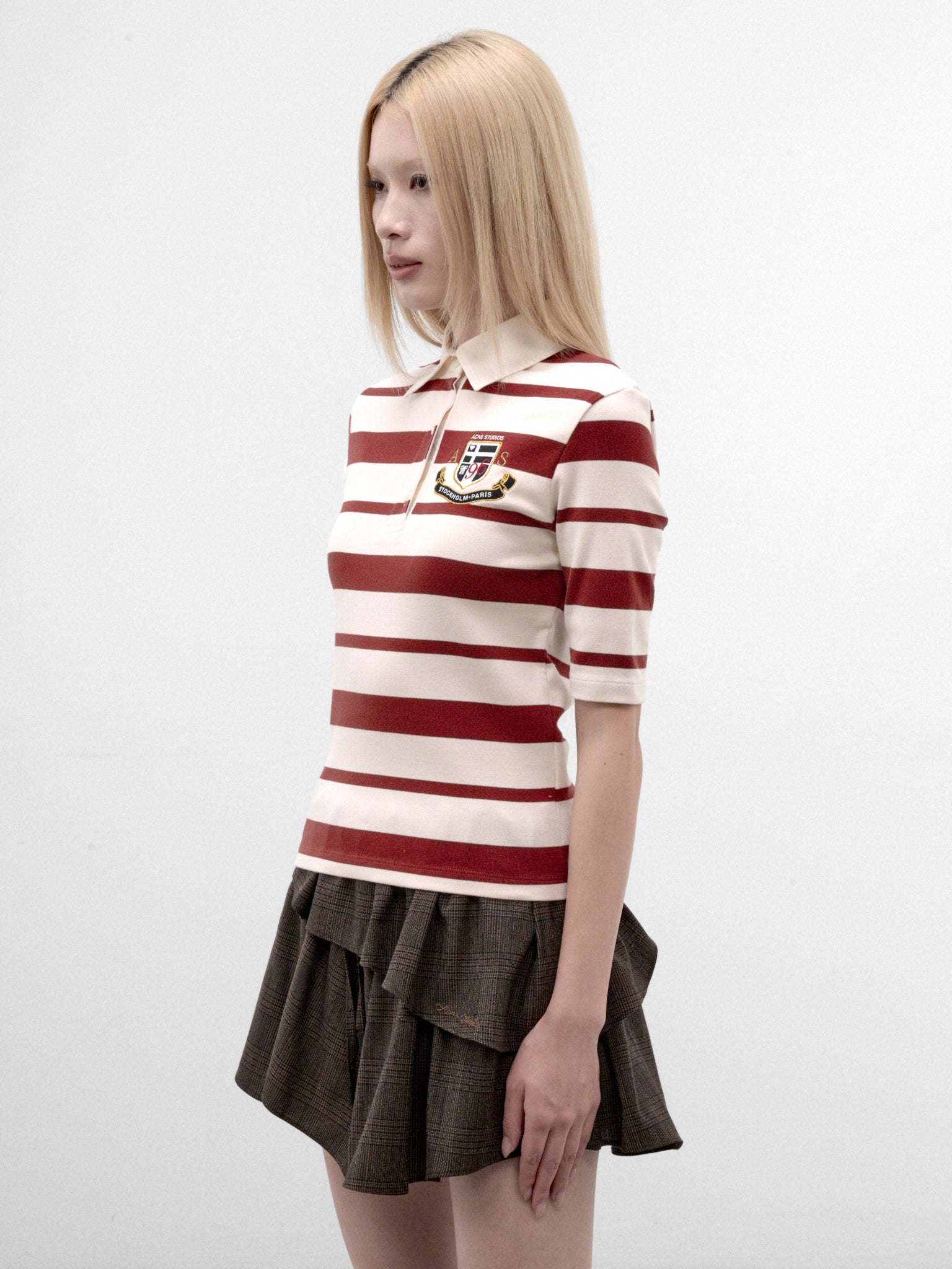 Off-White Striped Rugby Shirt (RW-WN-TSHI000029-RED-ECRU)