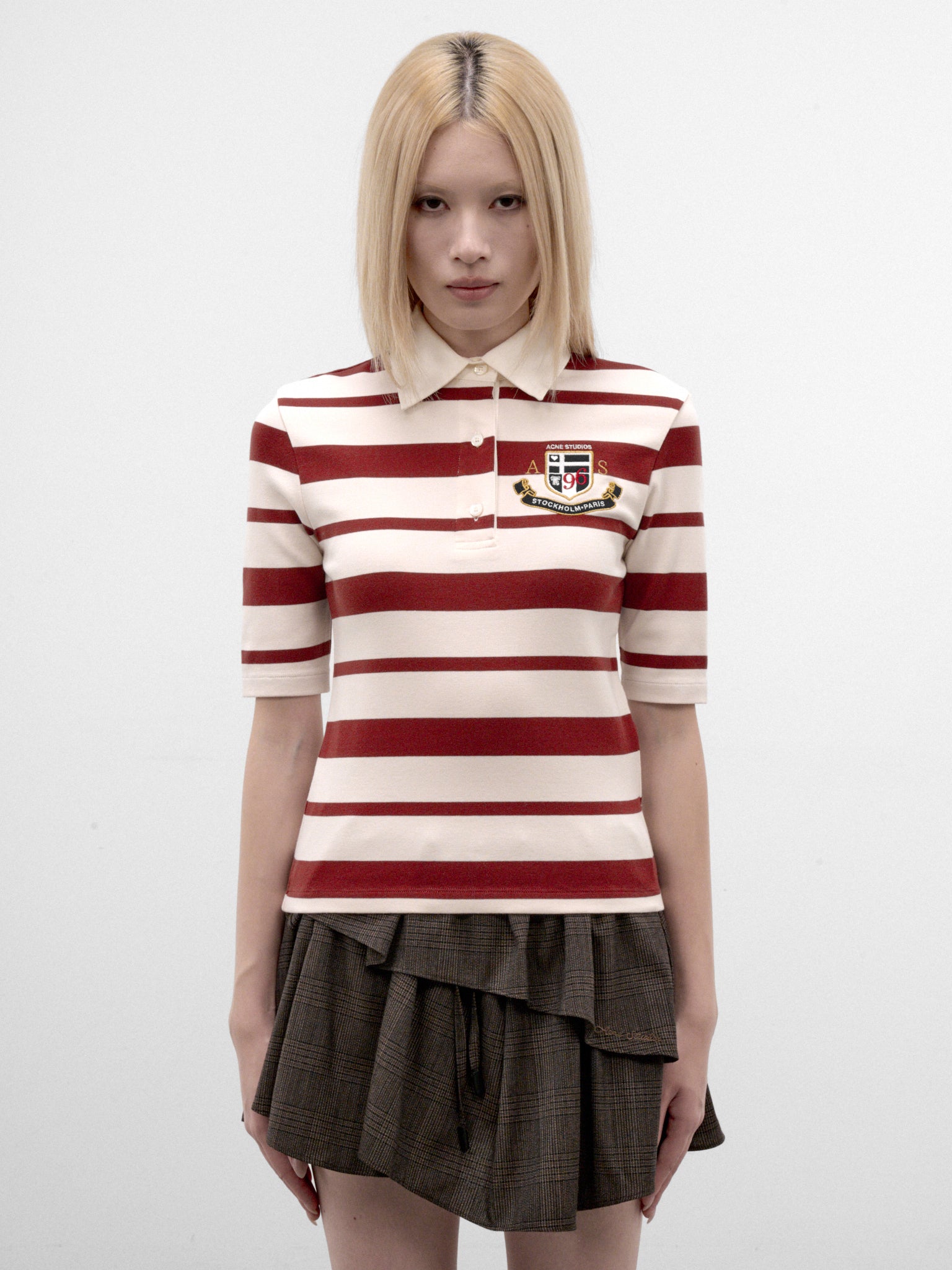 Off-White Striped Rugby Shirt (RW-WN-TSHI000029-RED-ECRU)