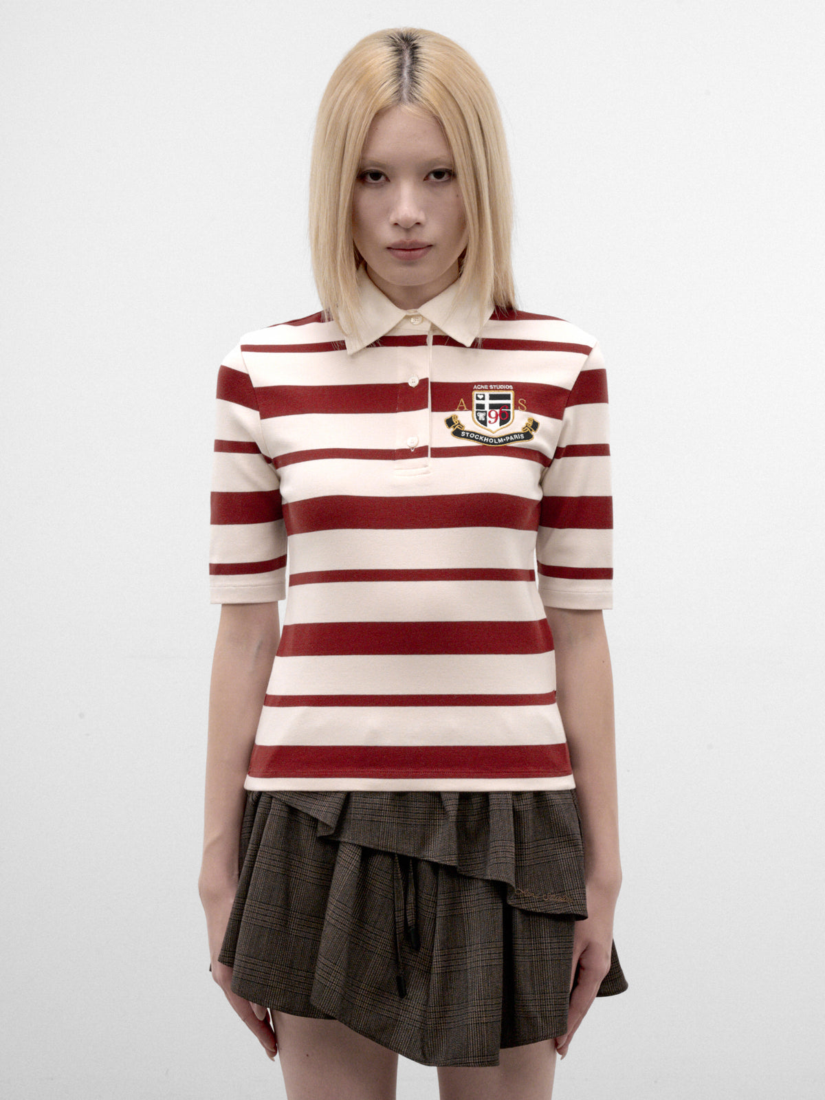 Off-White Striped Rugby Shirt (RW-WN-TSHI000029-RED-ECRU)