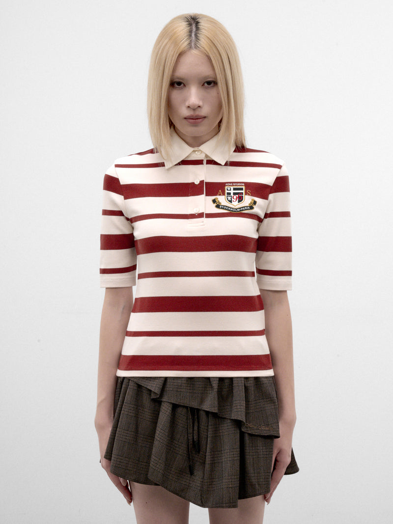 Off-White Striped Rugby Shirt (RW-WN-TSHI000029-RED-ECRU)