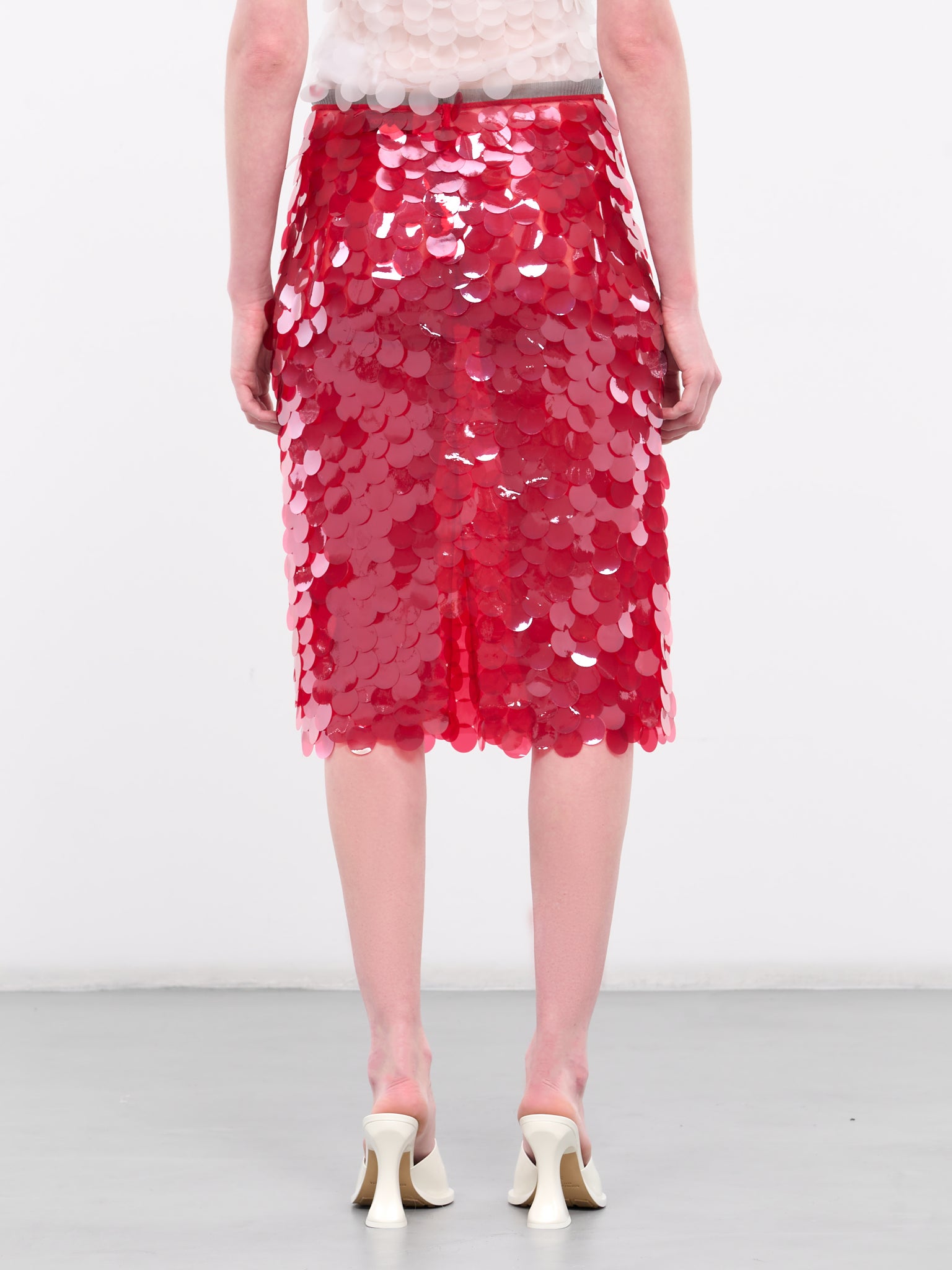 Delta Midi Skirt (S-080-E-ROSSO-PROFONDO)