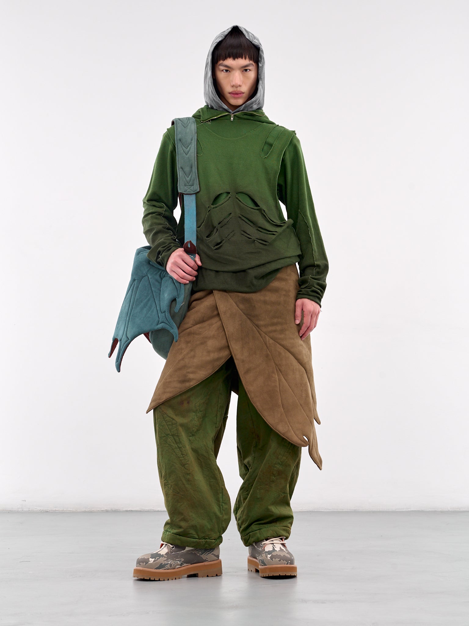 Wing Wrap Skirt (S-WING-WRP-SKIRT-BROWN)