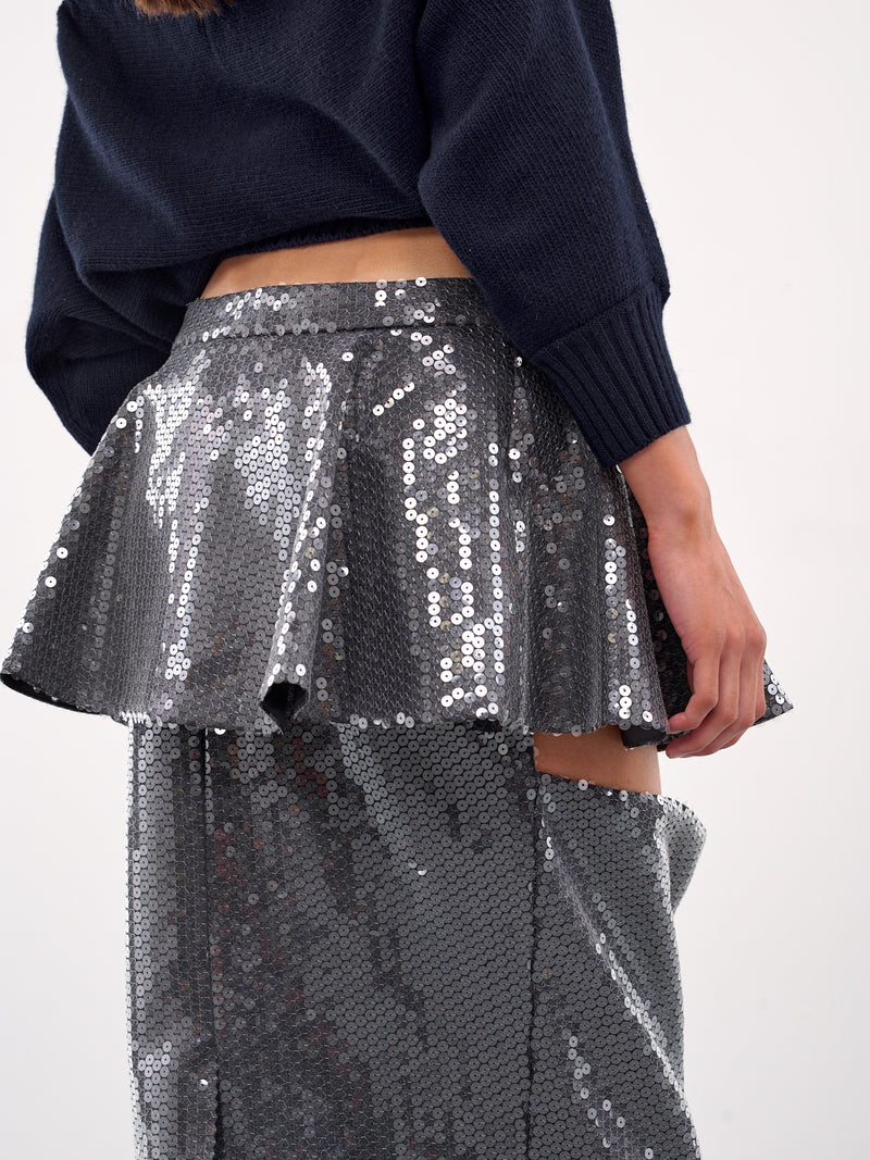 Sliced Pencil Skirt (S001-SLICED-GREY)