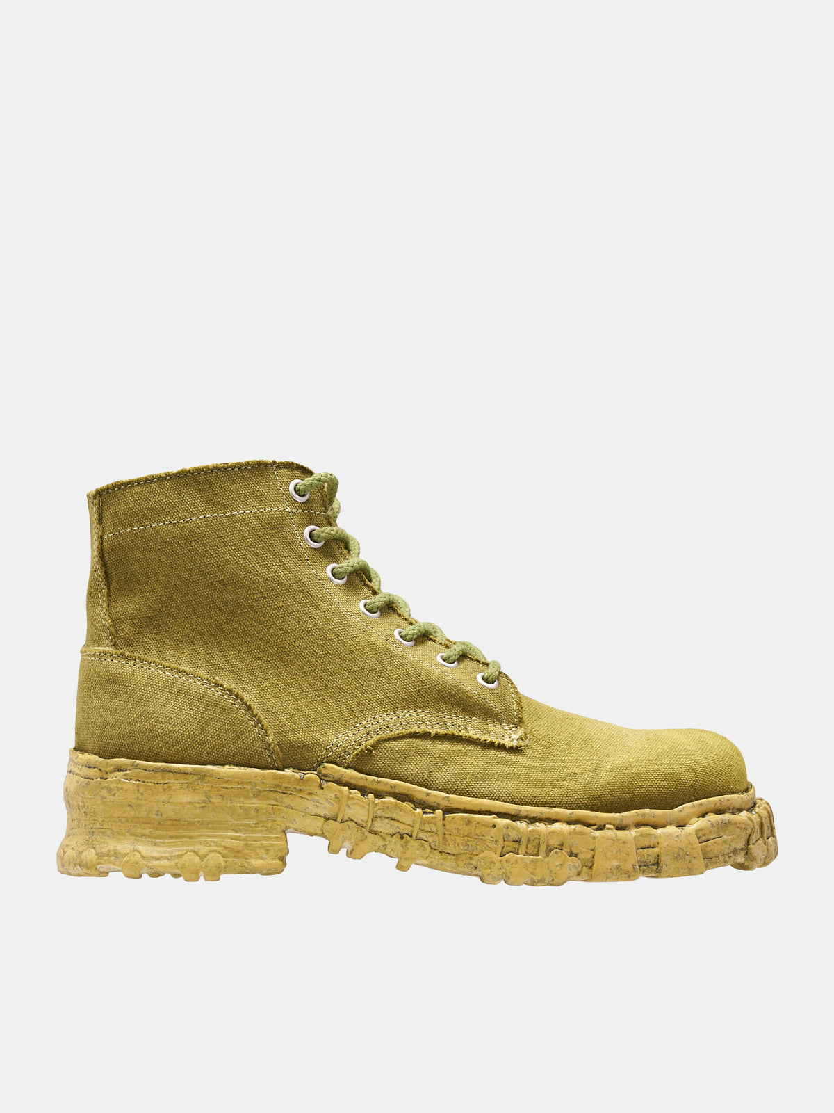Vintage-Like Sole Canvas Boots (S10FW703-LT-GREEN)