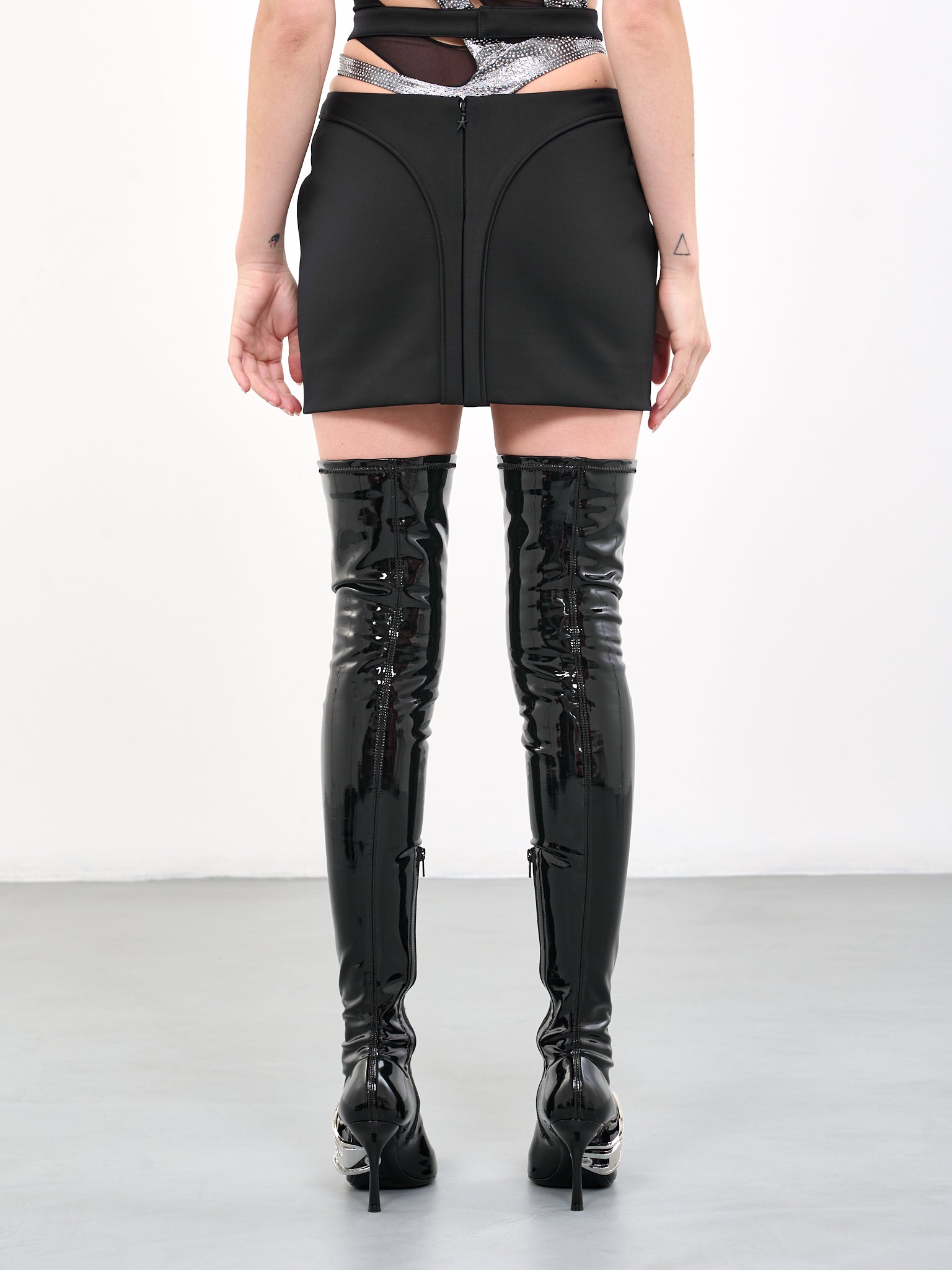 MUGLER Thong Mini Skirt | H.Lorenzo - back