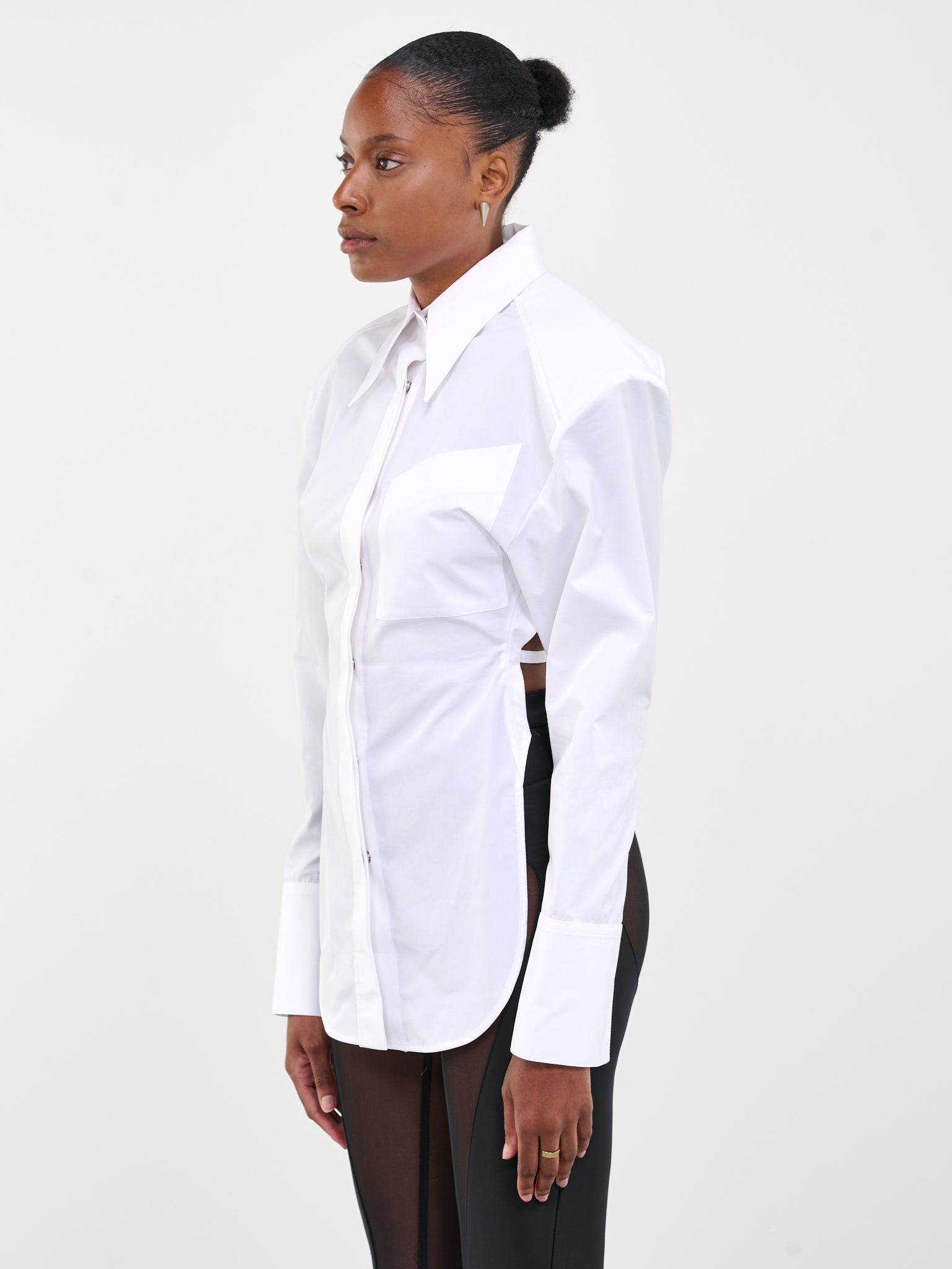 MUGLER Structured Shirt | H.Lorenzo - side