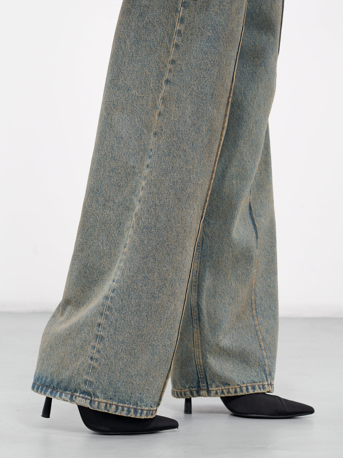Distressed Waistband Jeans (S1UDEJE01-BLUE)