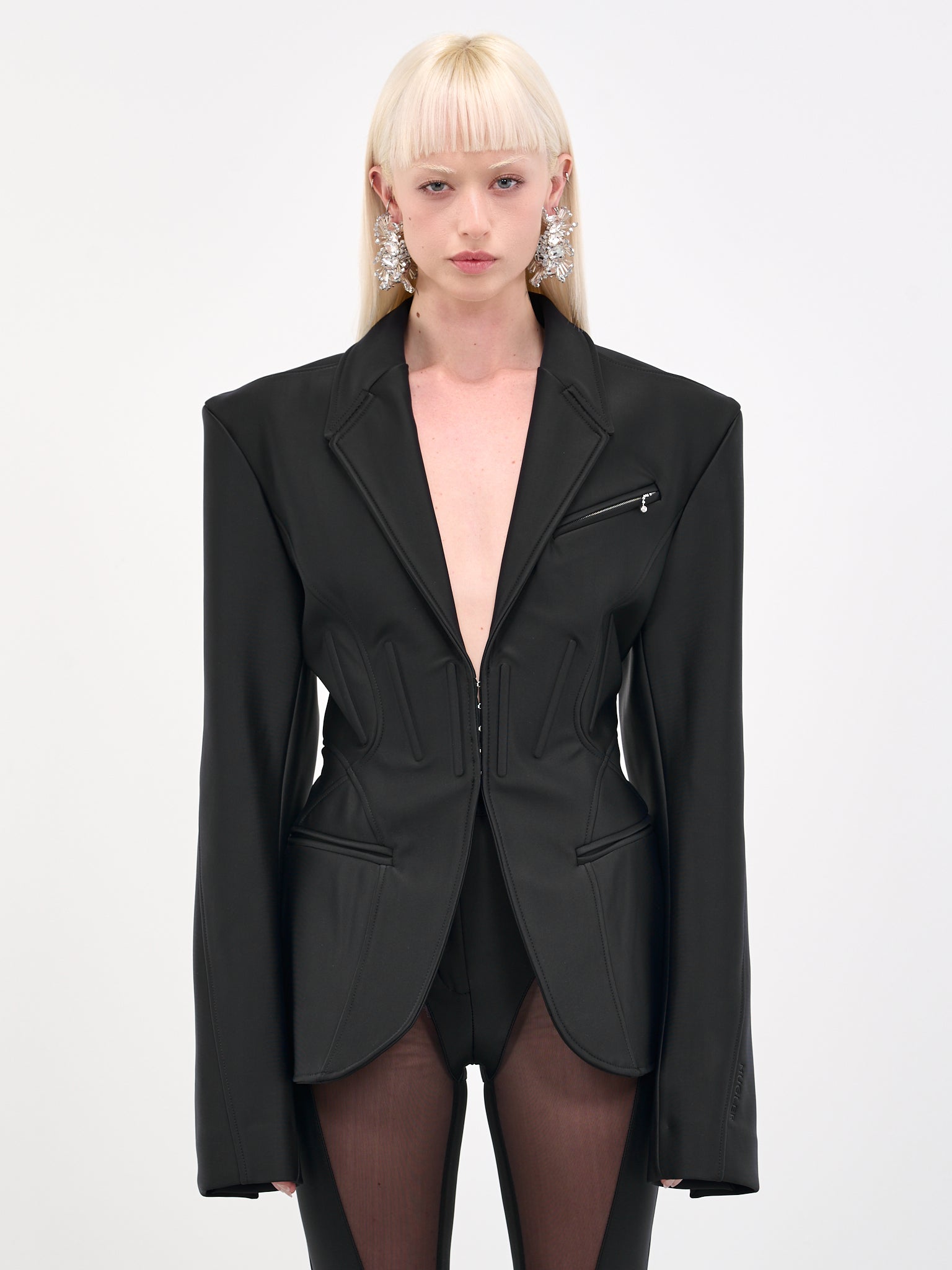 MUGLER Corseted Blazer | H.Lorenzo - front