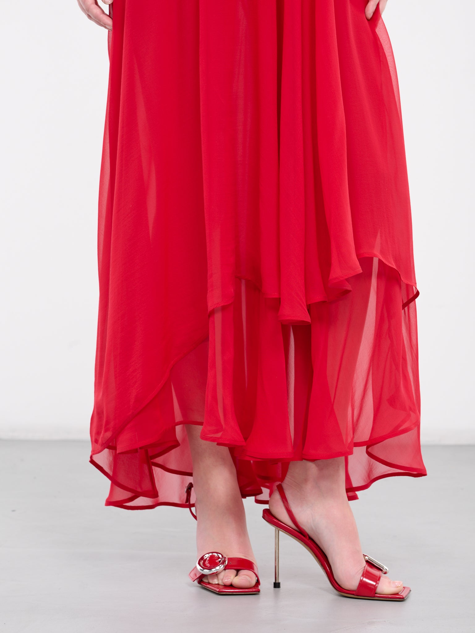 Pina Double Silk Dress (S1WDR03-RED)