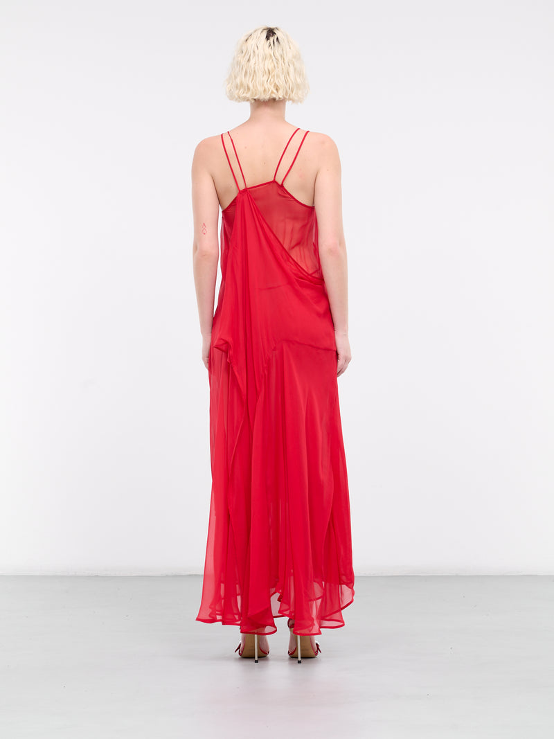 Pina Double Silk Dress (S1WDR03-RED)