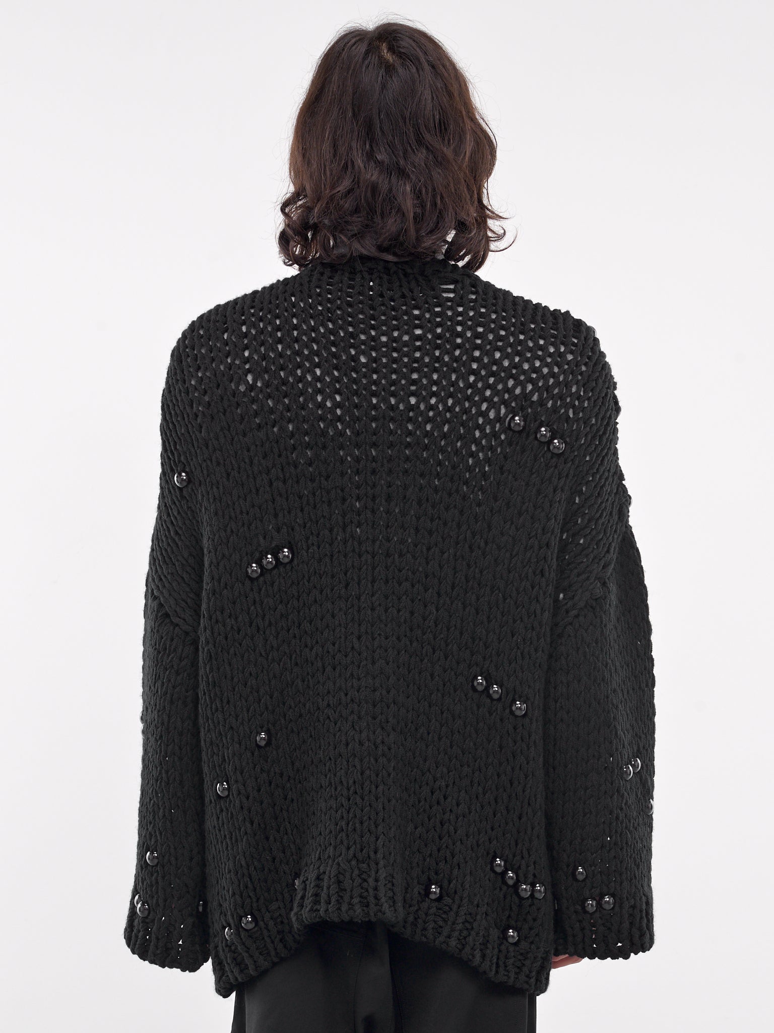 Beaded Knit Cardigan (S24AW20KNT-BLACK)