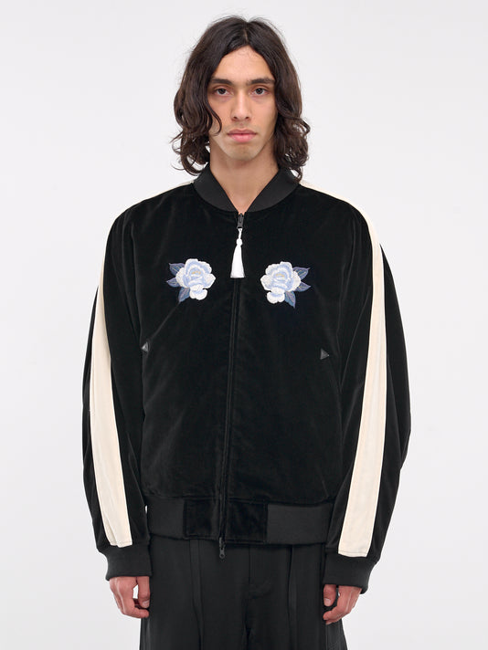Velour Souvenir Jacket (S24AW23BL-C-BLACK) 