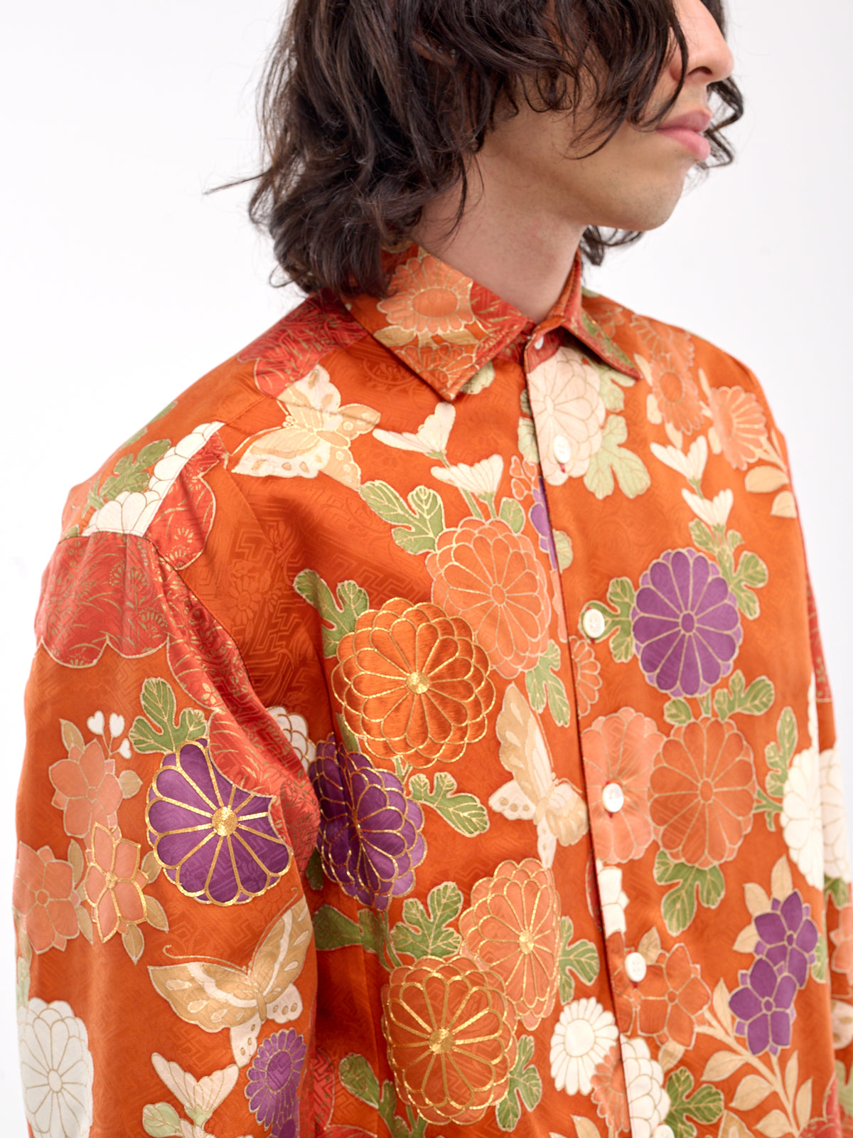 Graphic Silk Shirt (S24AW24SH-RED)