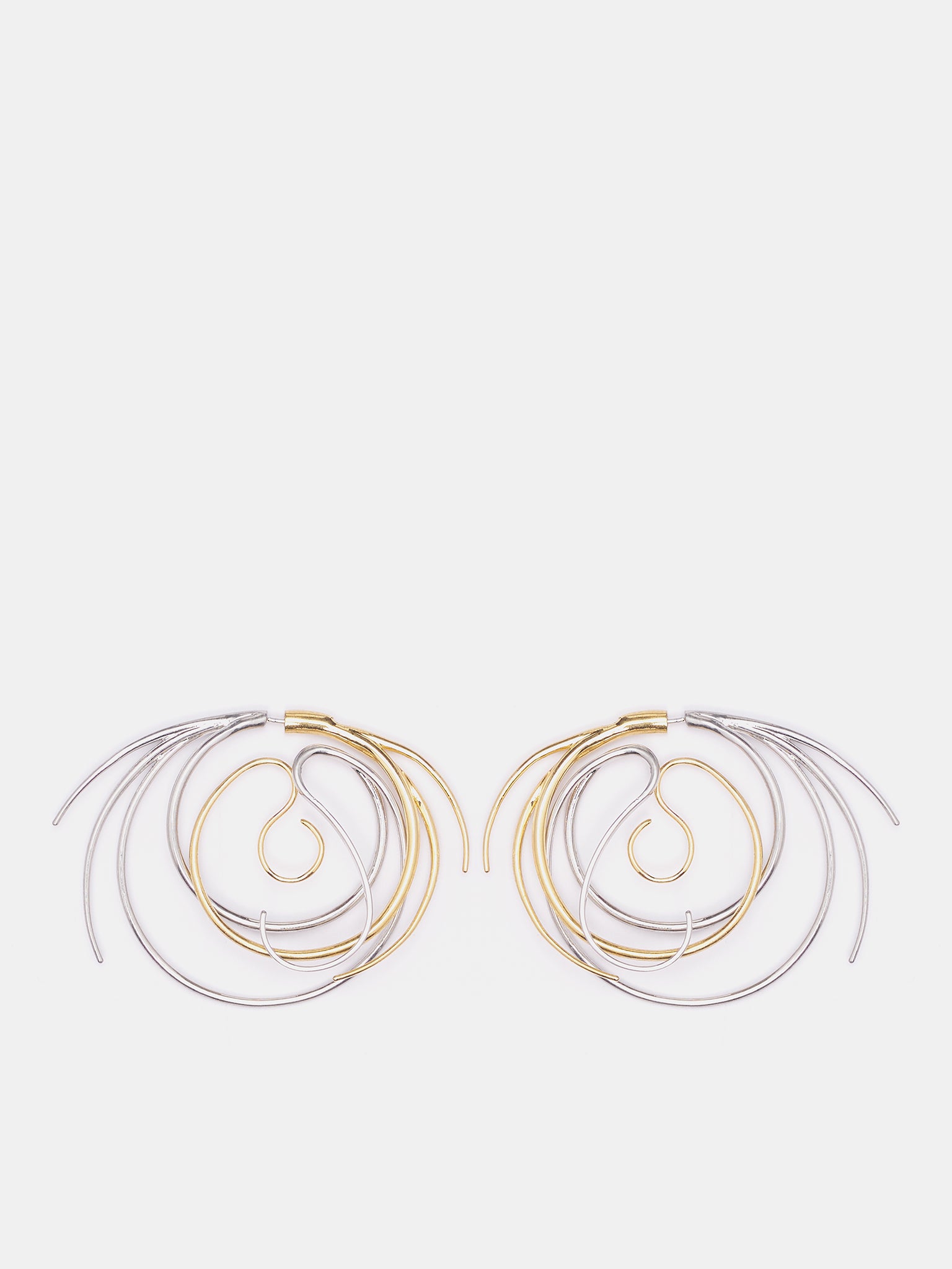 Large Vortice Earrings (S25-EA016-P-SILVER-GOLD)