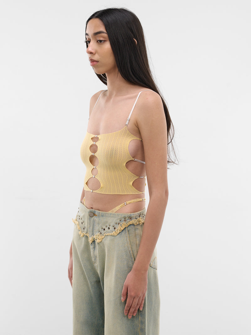 Butter Sheer String Tank Top (S25SF01BU-BUTTER)