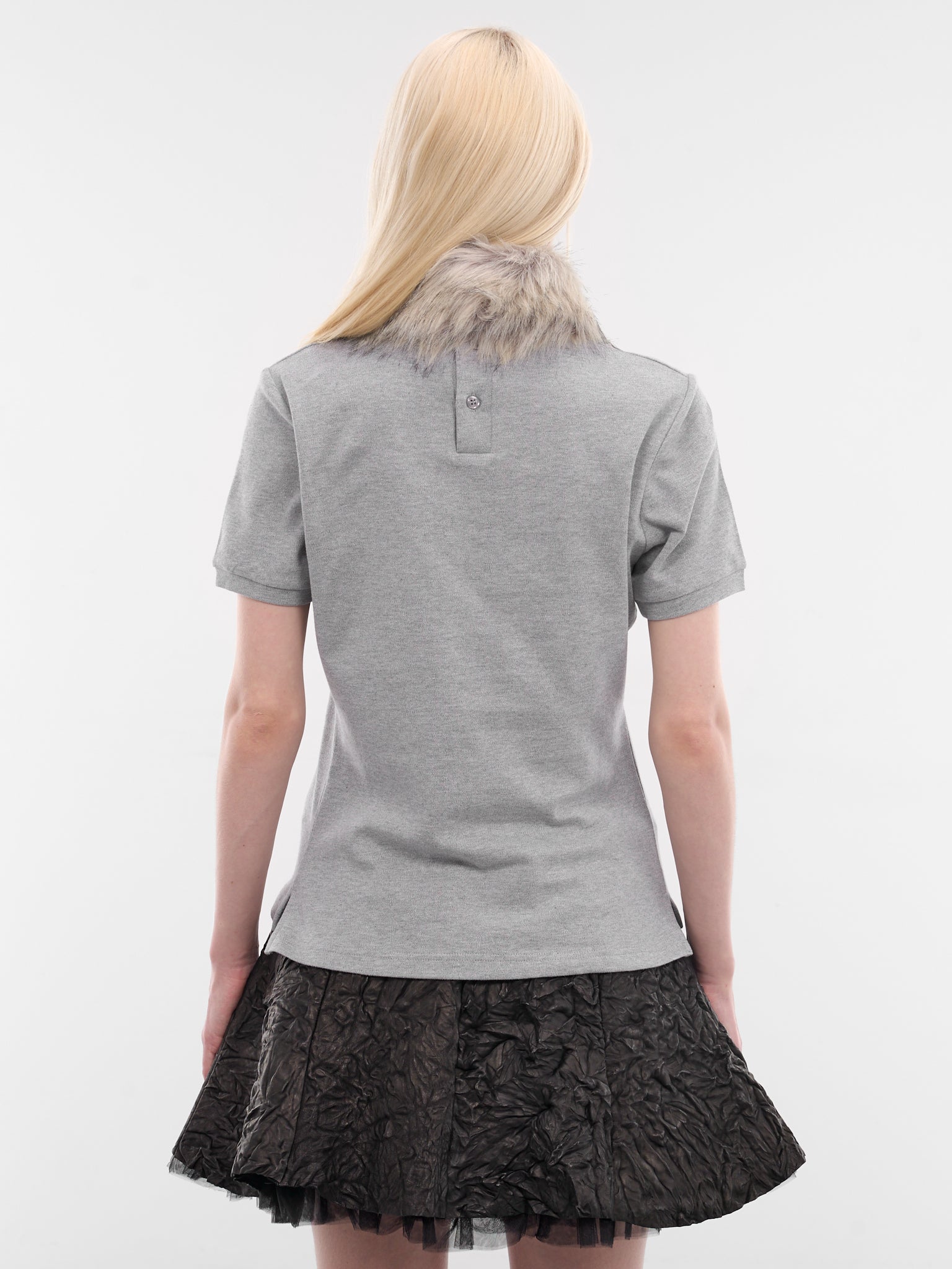 AVAVAV Faux Fur Polo Shirt | H.Lorenzo - back