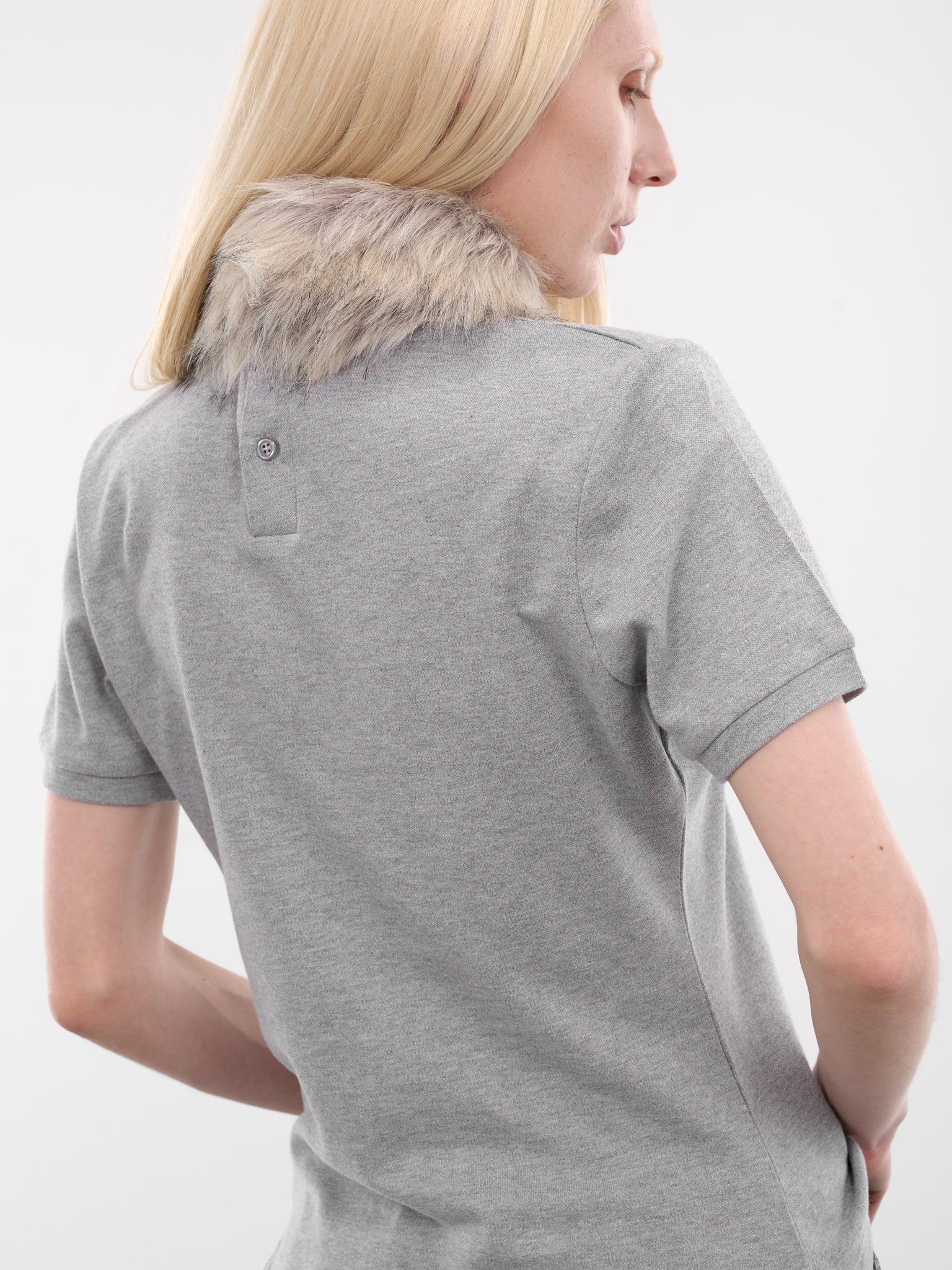 AVAVAV Faux Fur Polo Shirt | H.Lorenzo - detail 1