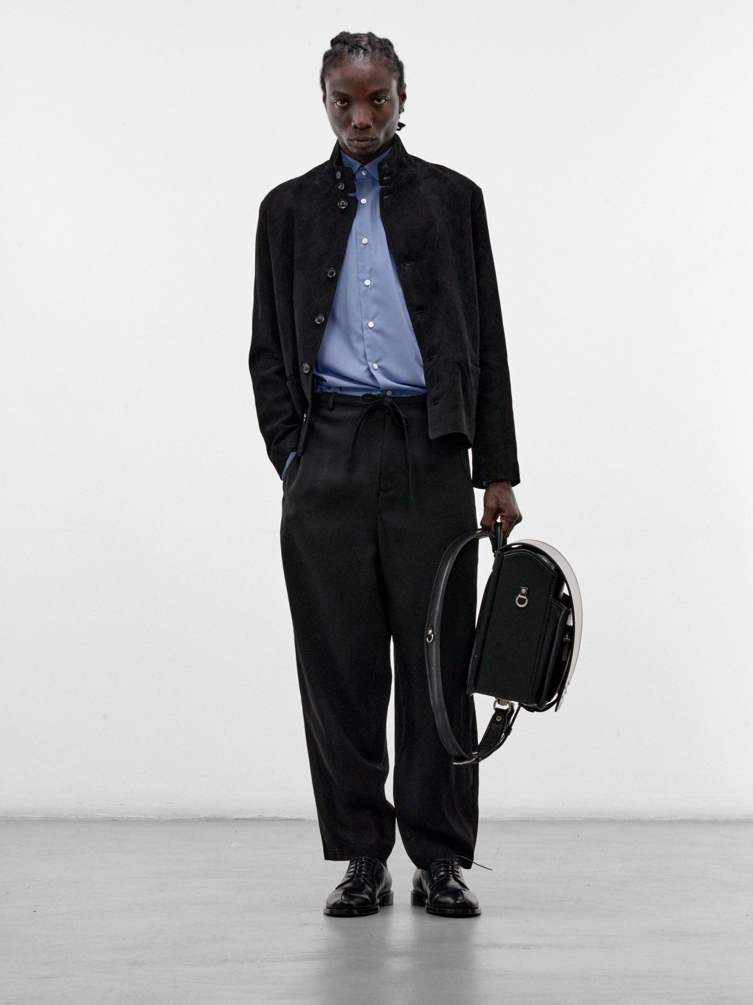 Black Tapered Judo Trousers (S26AW19PT-R-BLACK)
