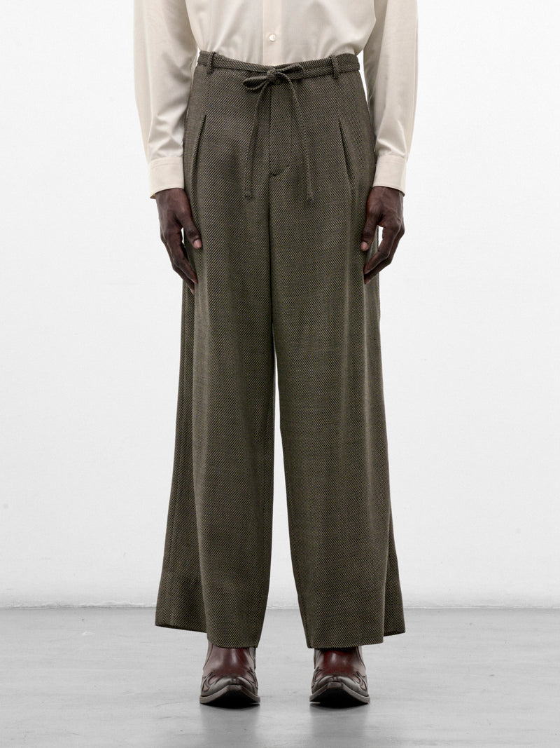 Gray Wool Judo Trousers (S26AW17PT-W-DOBBY-GREY)