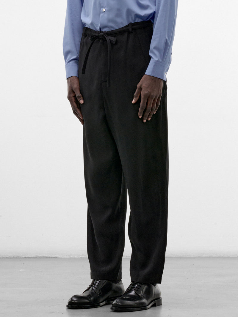 Black Tapered Judo Trousers (S26AW19PT-R-BLACK)