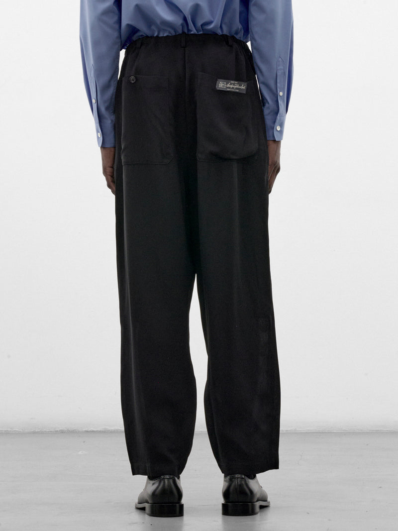 Black Tapered Judo Trousers (S26AW19PT-R-BLACK)