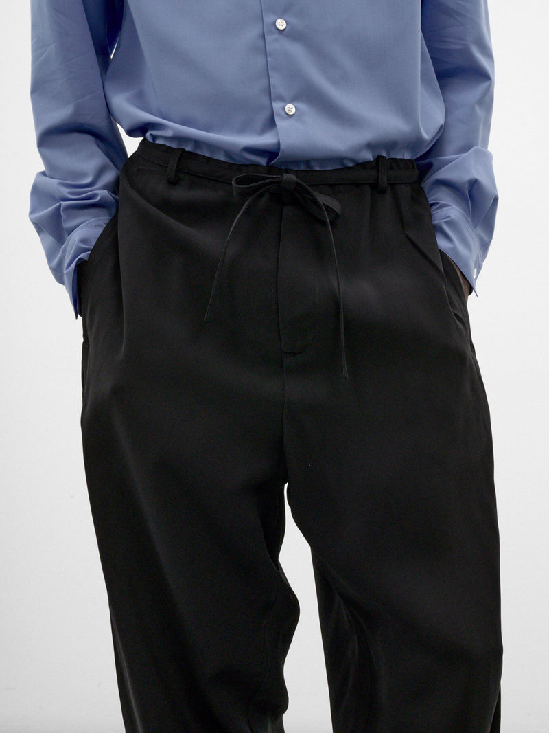Black Tapered Judo Trousers (S26AW19PT-R-BLACK)