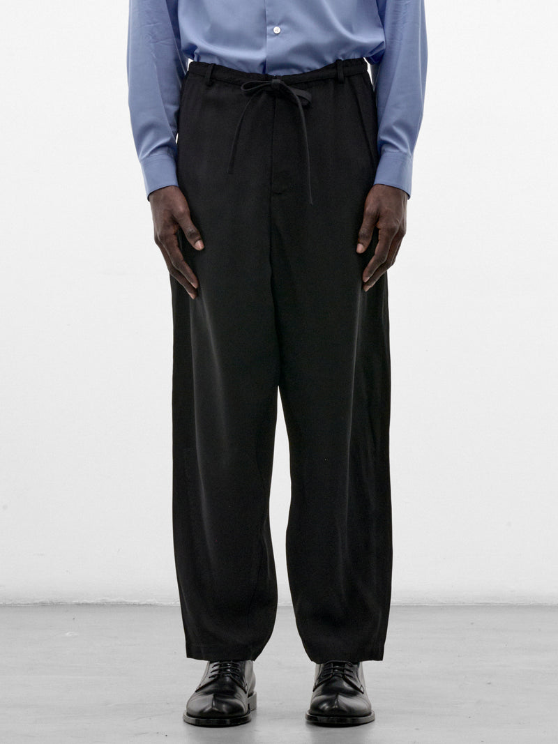 Black Tapered Judo Trousers (S26AW19PT-R-BLACK)