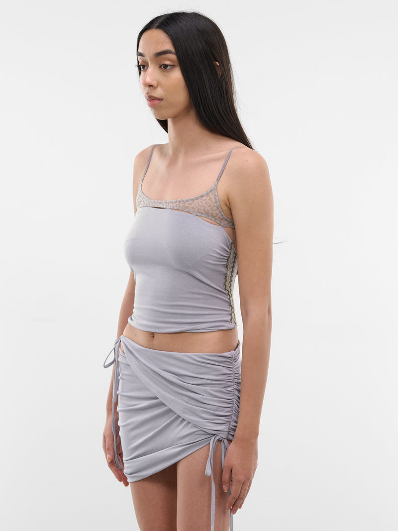 Blue Leopard Cut-Out Tank Top (S26CB02MB-MISTY-BLUE)