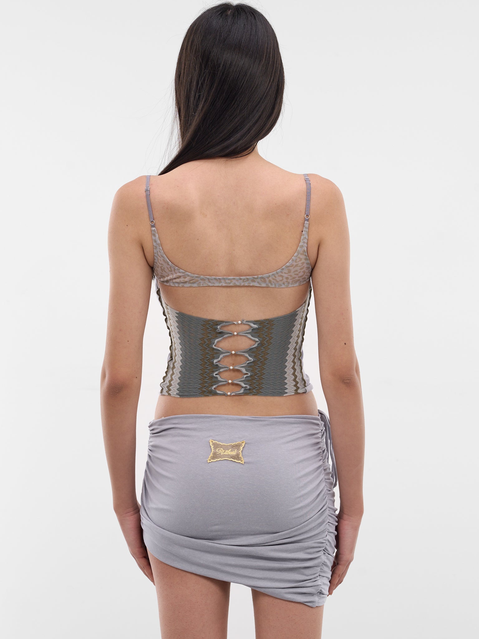 Blue Leopard Cut-Out Tank Top (S26CB02MB-MISTY-BLUE)