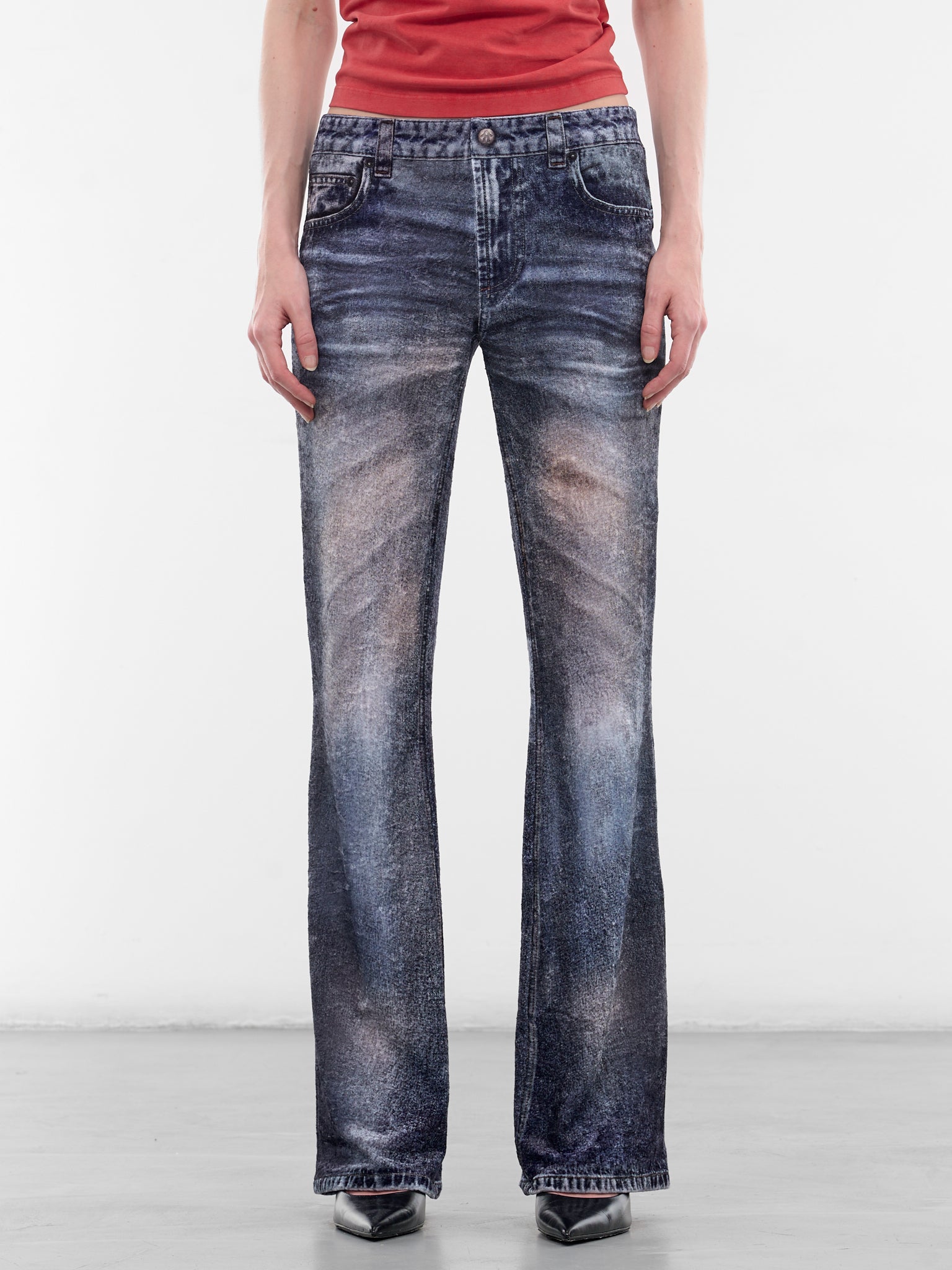 AVAVAV Trompe L'oeil Print Jeans | H.Lorenzo - front