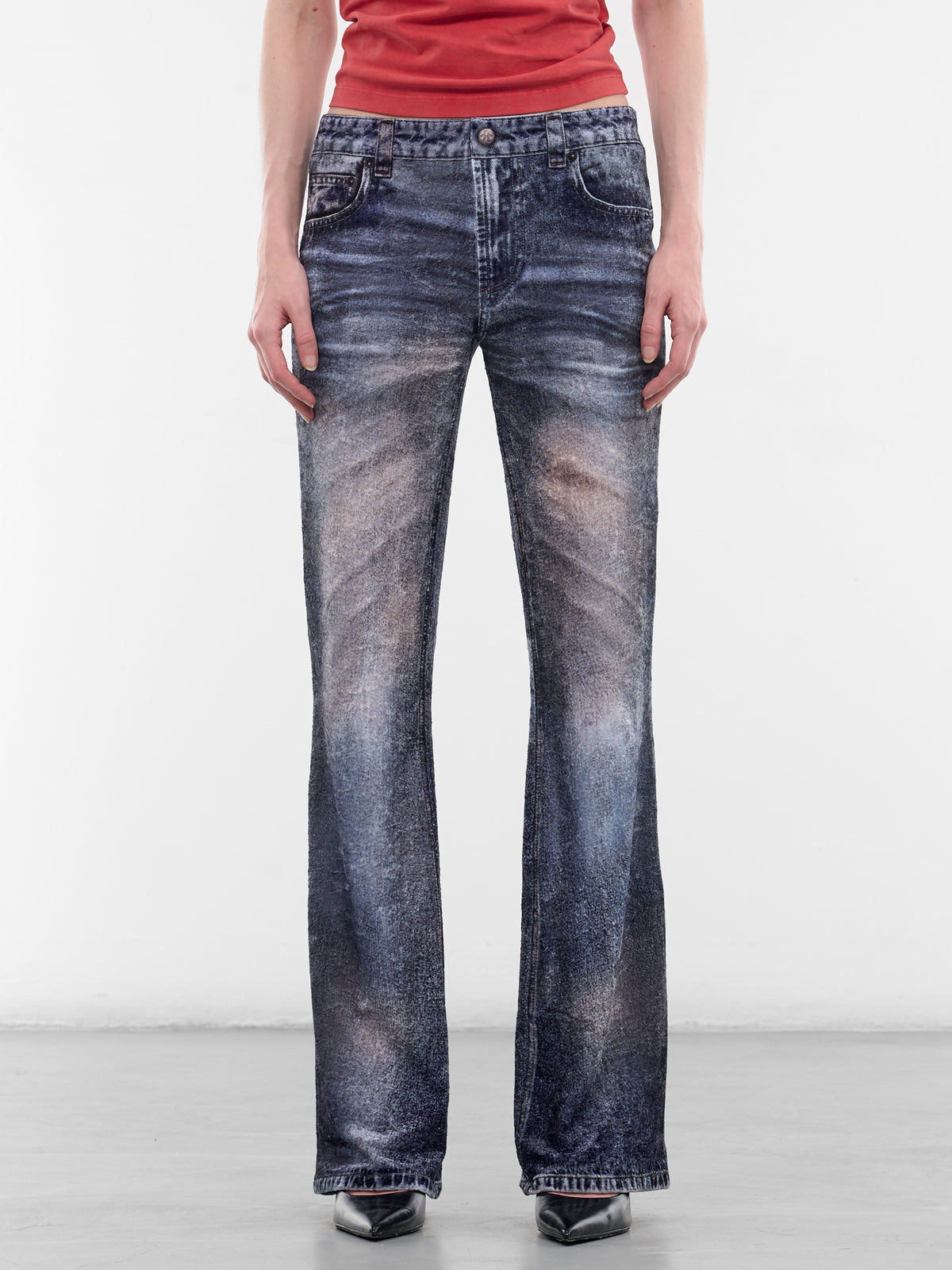 AVAVAV Trompe L'oeil Print Jeans | H.Lorenzo - front
