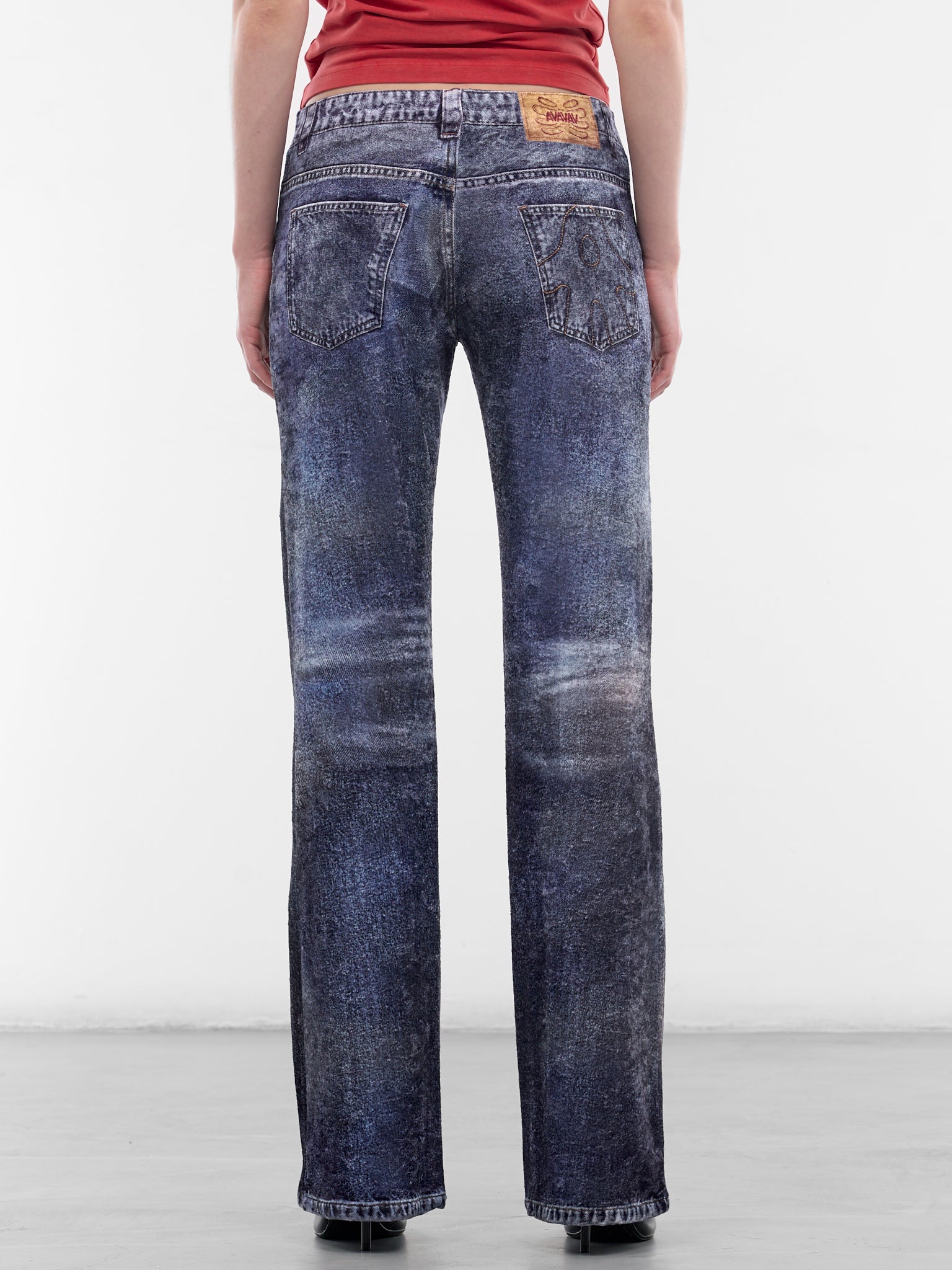 AVAVAV Trompe L'oeil Print Jeans | H.Lorenzo - back