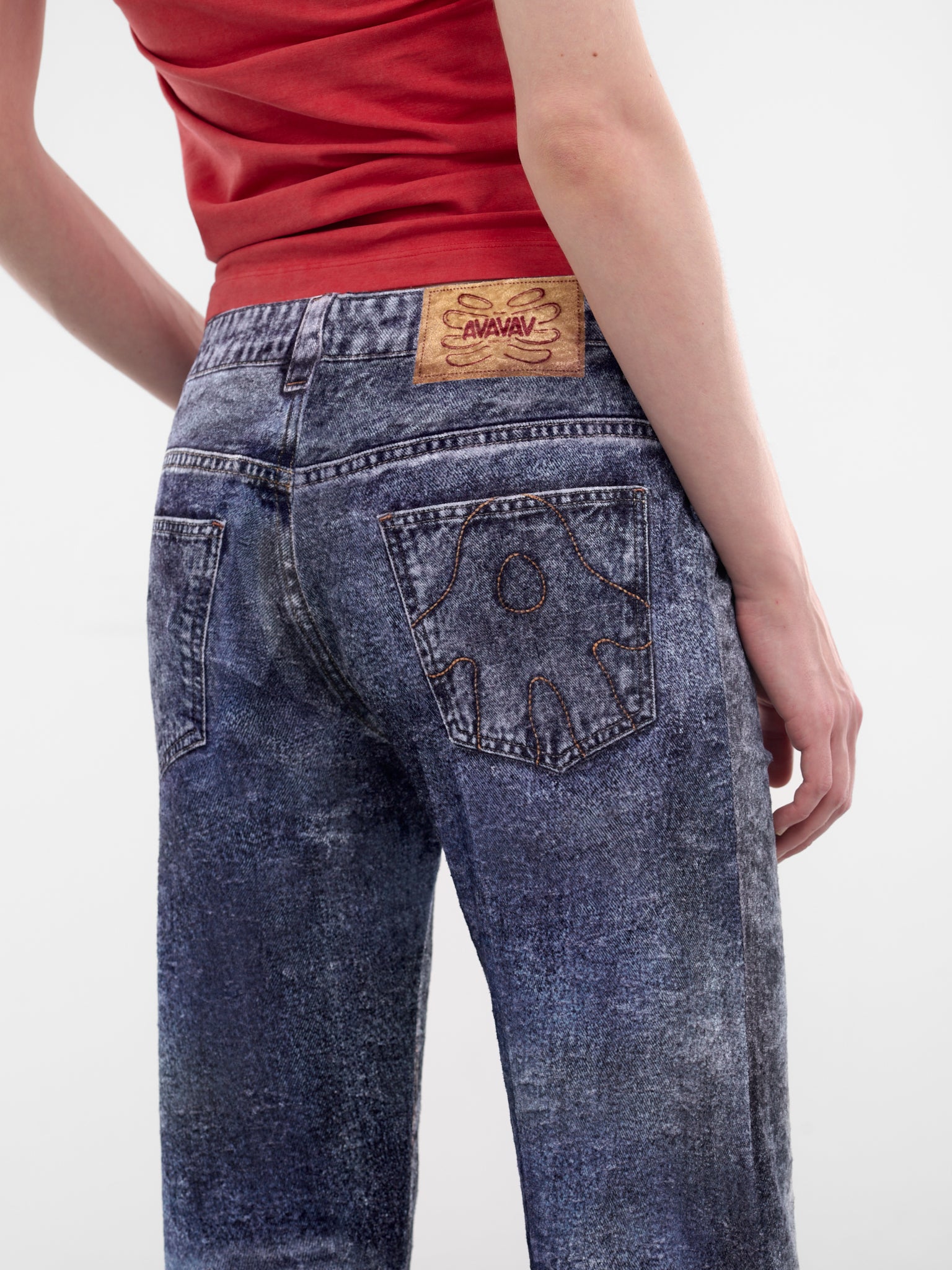 AVAVAV Trompe L'oeil Print Jeans | H.Lorenzo - detail 1