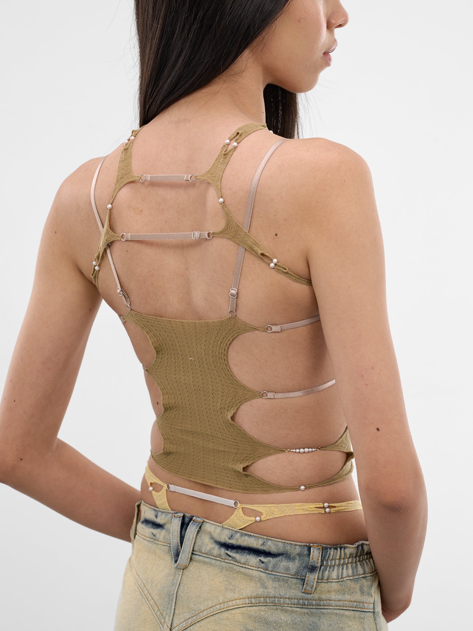 Coffee Sheer Shoulder Harness (S26SF03CO-COFFEE)