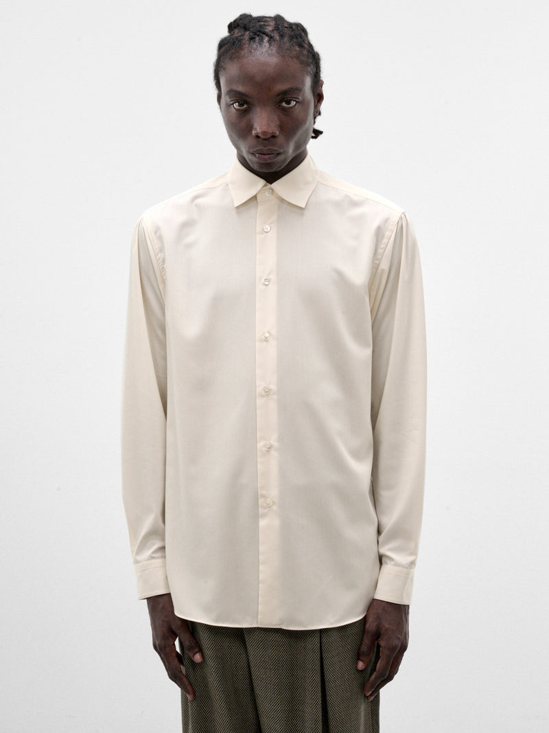 Beige Manica Camicia Dress Shirt (S26AW01SH-MANICA-BEIGE)