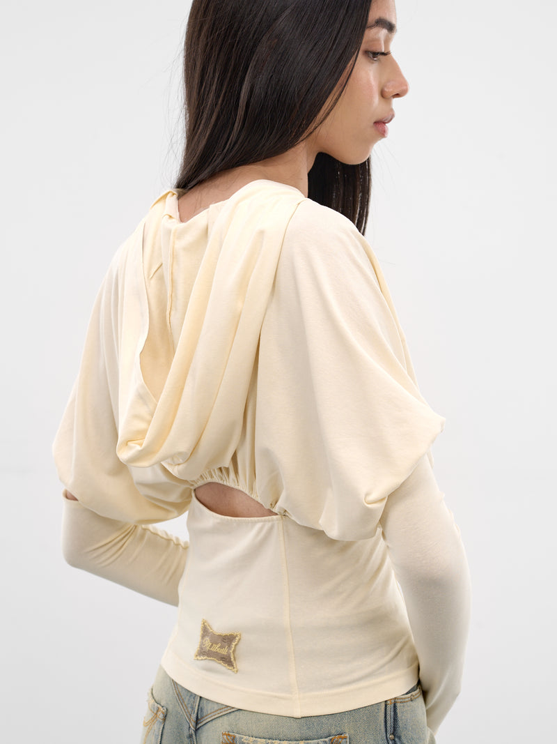 Detachable Sleeve Combo Hooded Jacket (S26WV09BO-BONE)