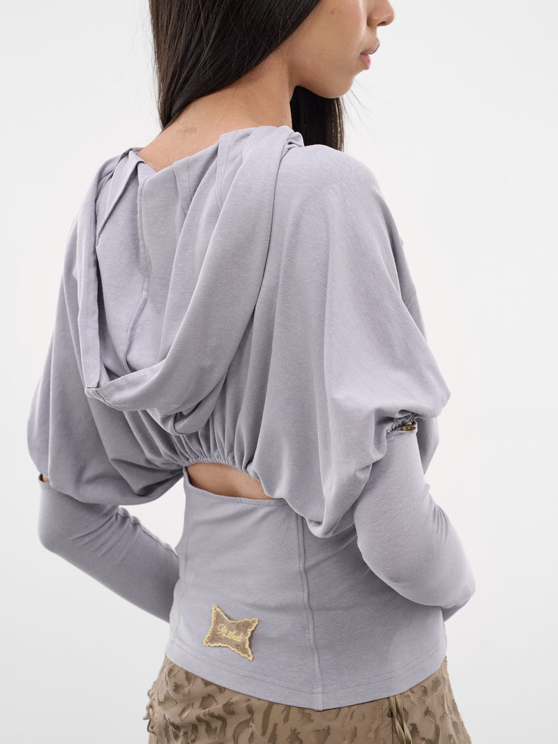 Detachable Sleeve Combo Hooded Jacket (S26WV09MB-MISTY-BLUE)