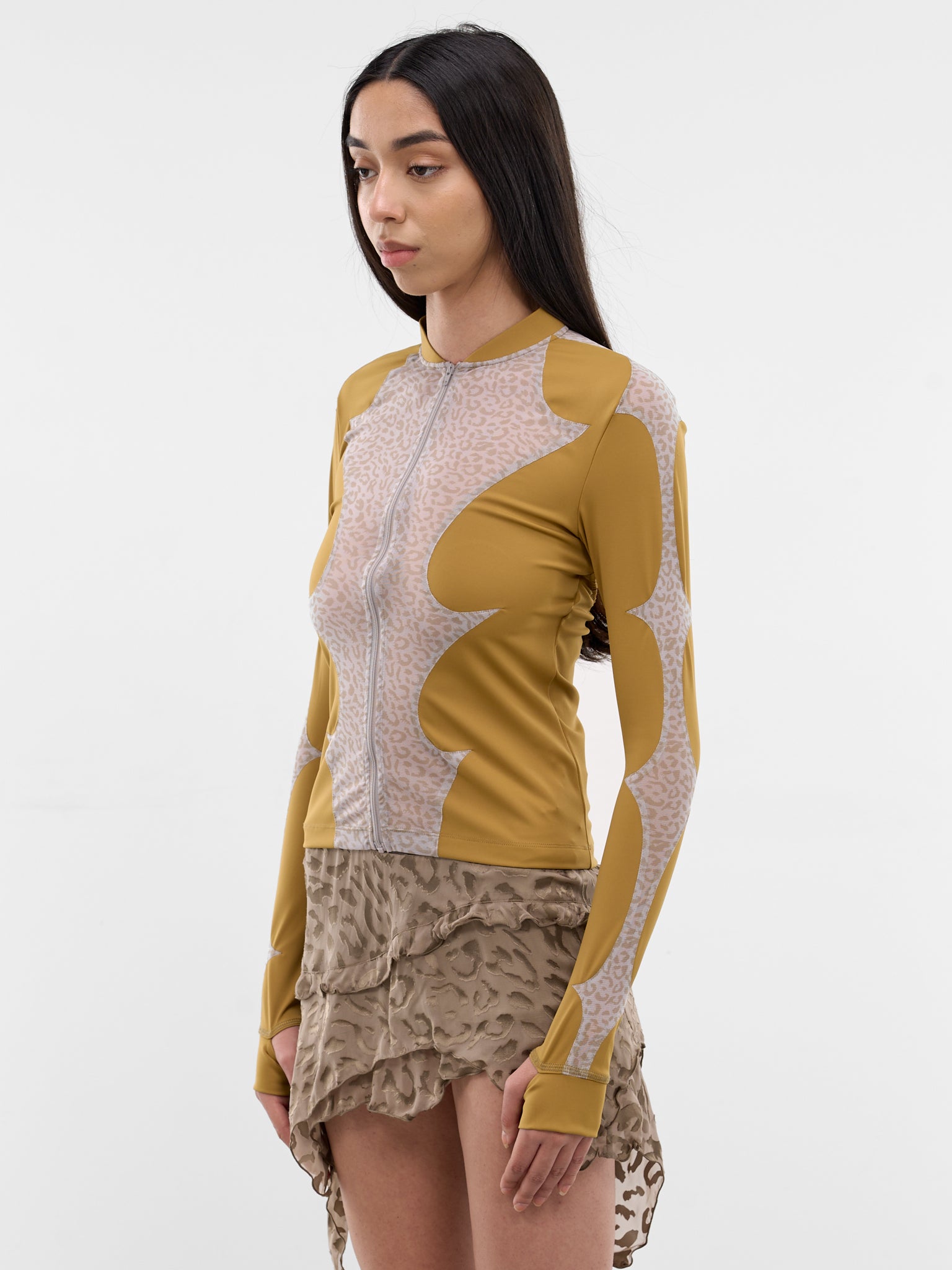 Thorn Combo Leopard Sport Jacket (S26WV13MU-MUSTARD)