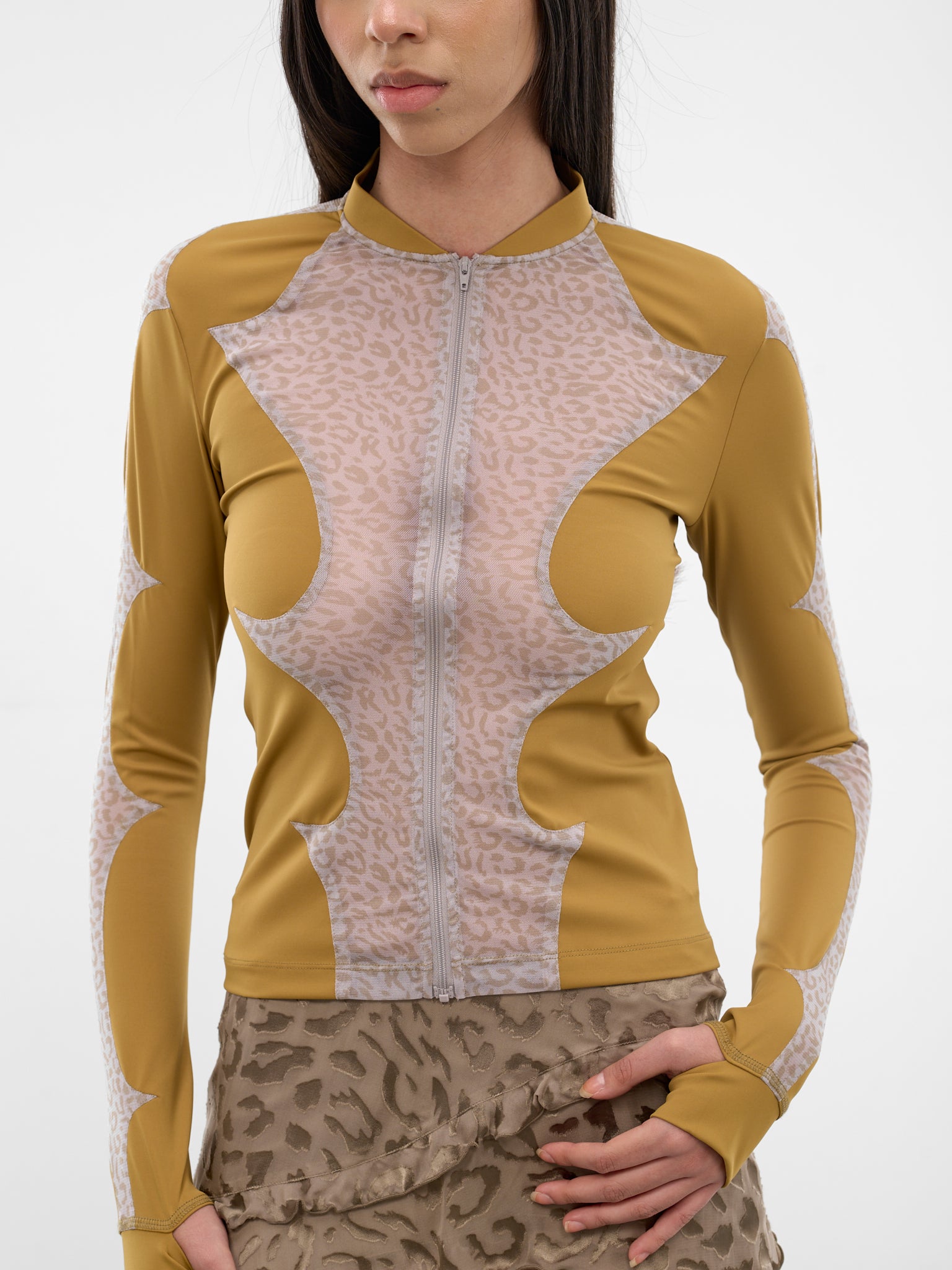 Thorn Combo Leopard Sport Jacket (S26WV13MU-MUSTARD)