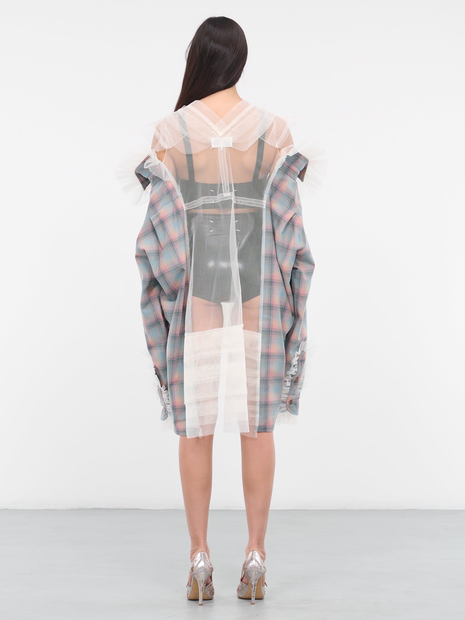 Shirt Tulle Dress (S29DT0001-S78039-001F-BROWN)