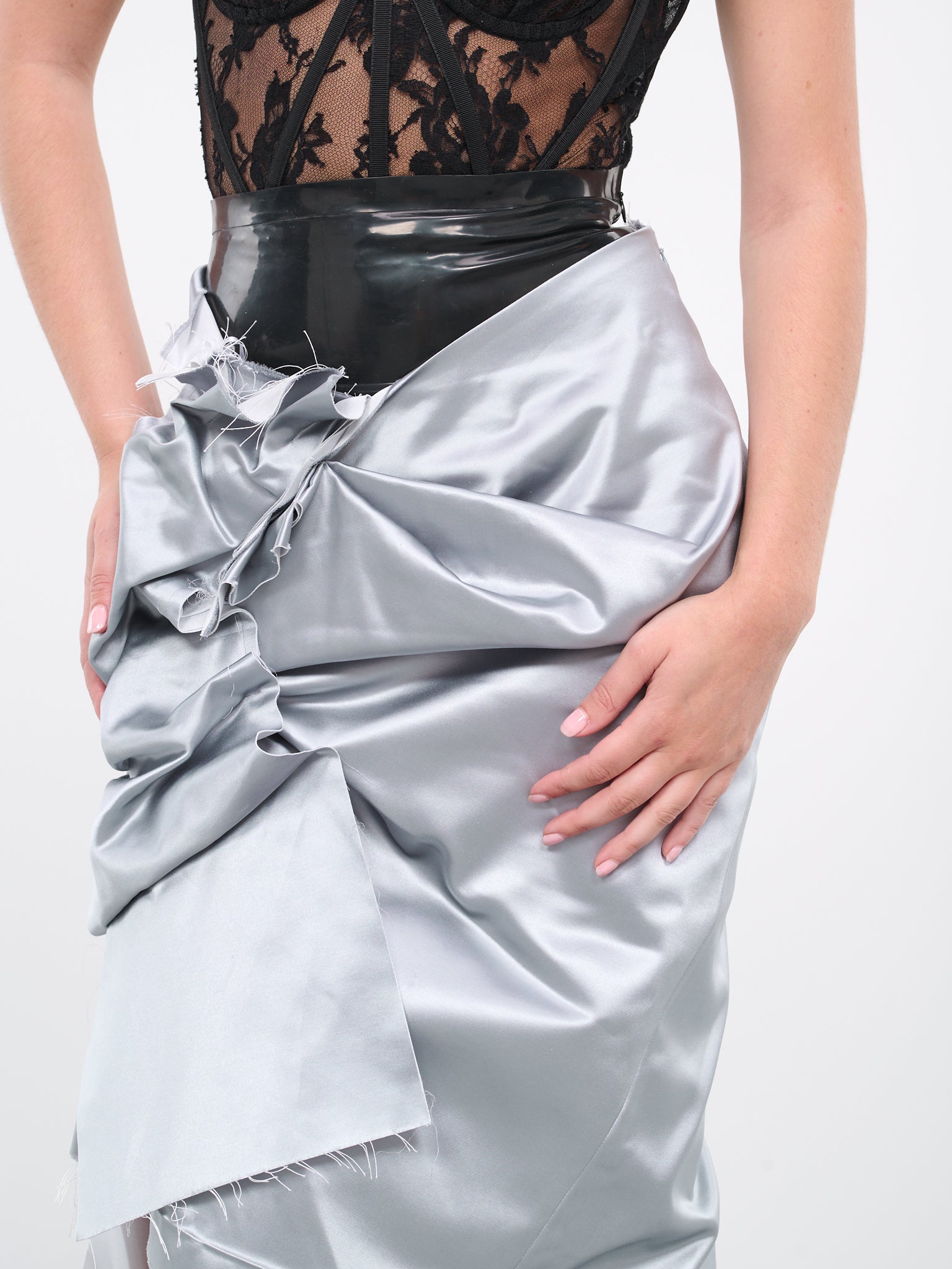 Layered Skirt (S29ME0004-S44074-SKY-BLUE-BLAC)
