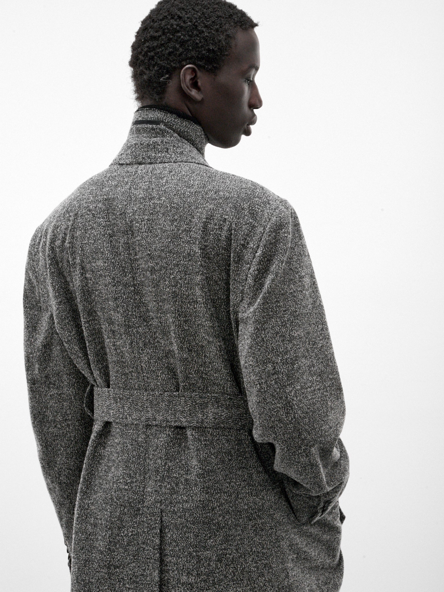 Gray Wool Overcoat (S30PD0125-GREY)