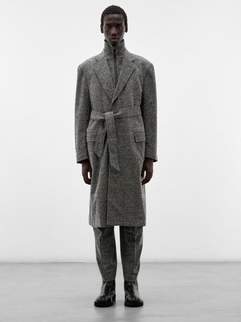 Gray Wool Overcoat (S30PD0125-GREY)