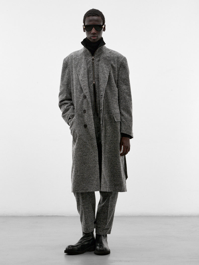 Gray Wool Overcoat (S30PD0125-GREY)
