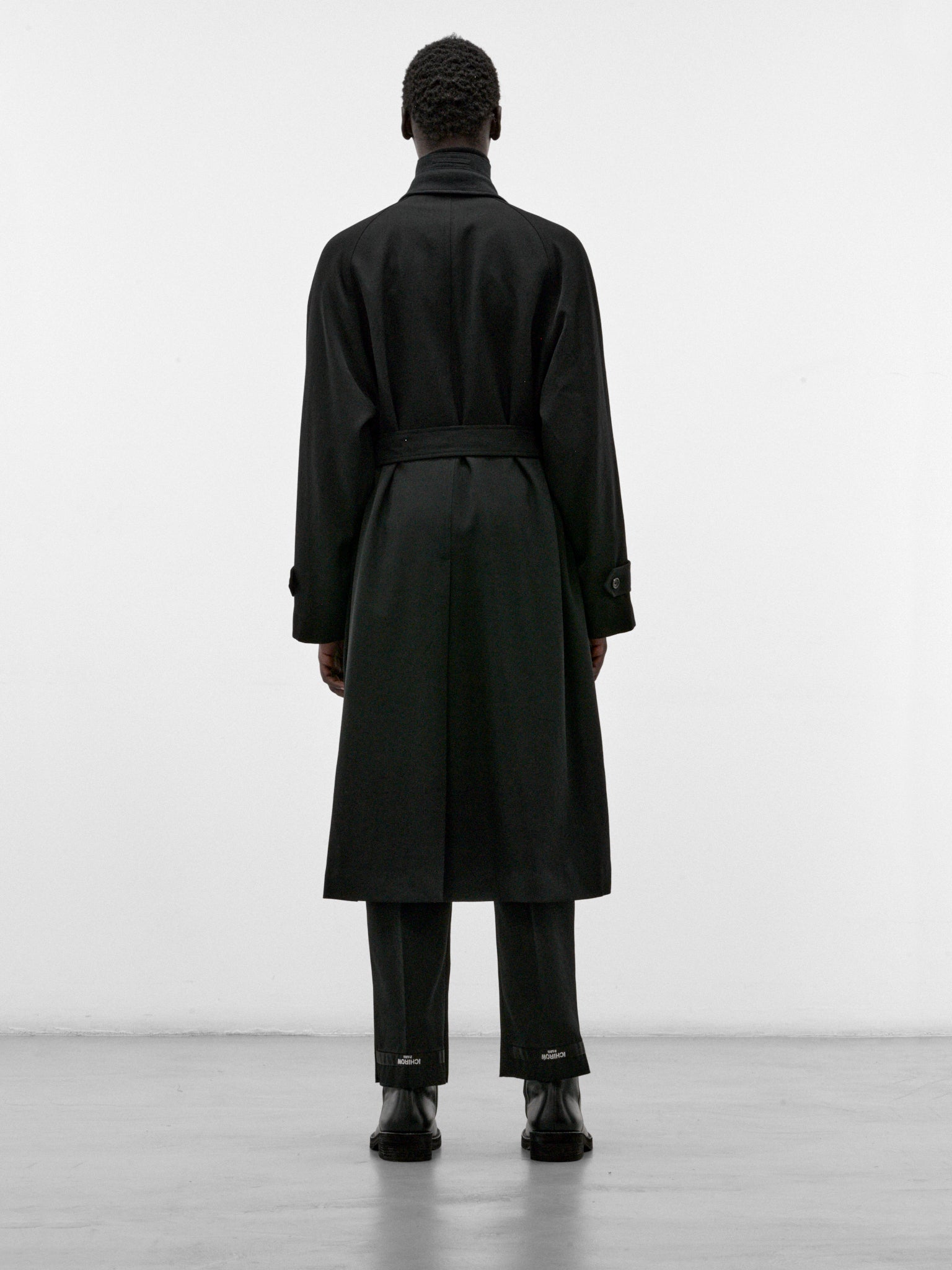 Black Wool Overcoat (S30PD0325-BLACK)