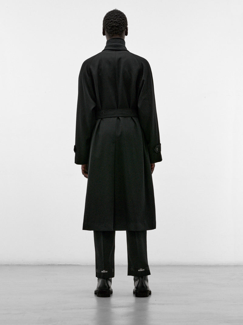 Black Wool Overcoat (S30PD0325-BLACK)