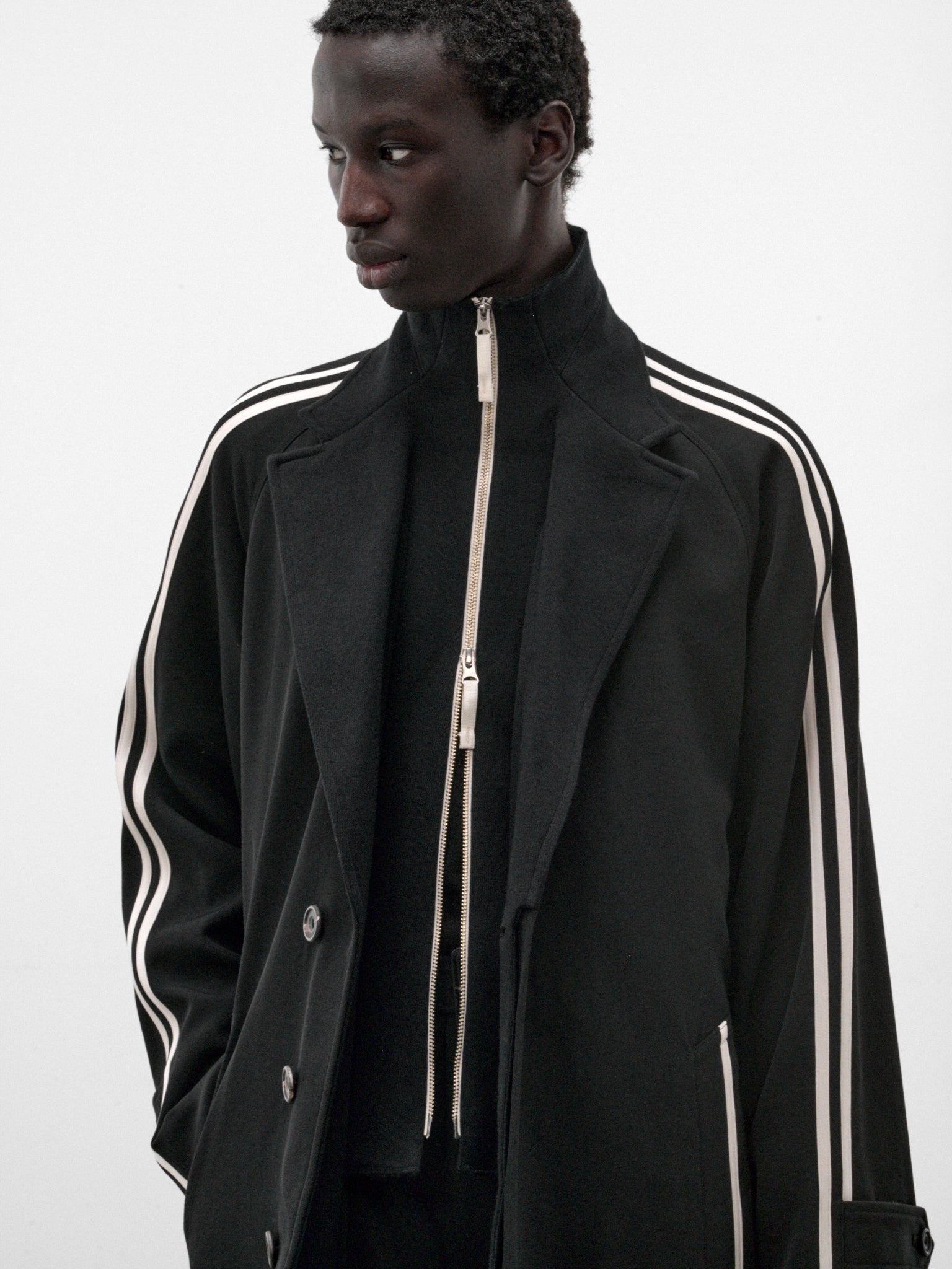 Black Wool Overcoat (S30PD0325-BLACK)